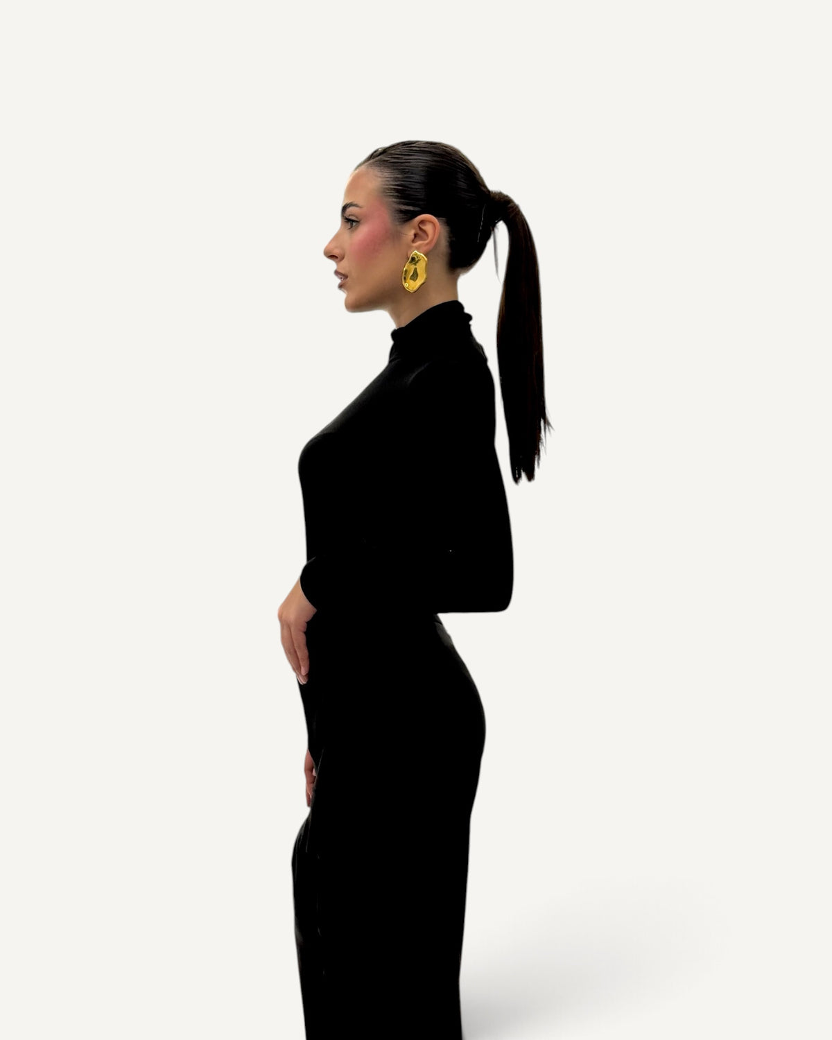 Silence Limited - Body Helen nero a collo alto