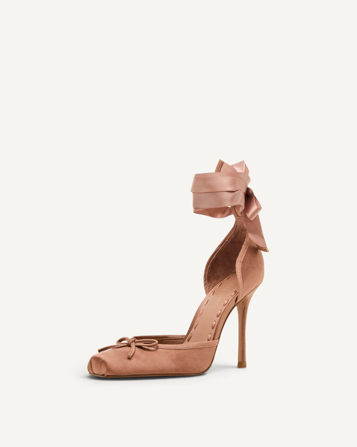 Steve Madden - Larina Ballerina con Tacco Tan Satin