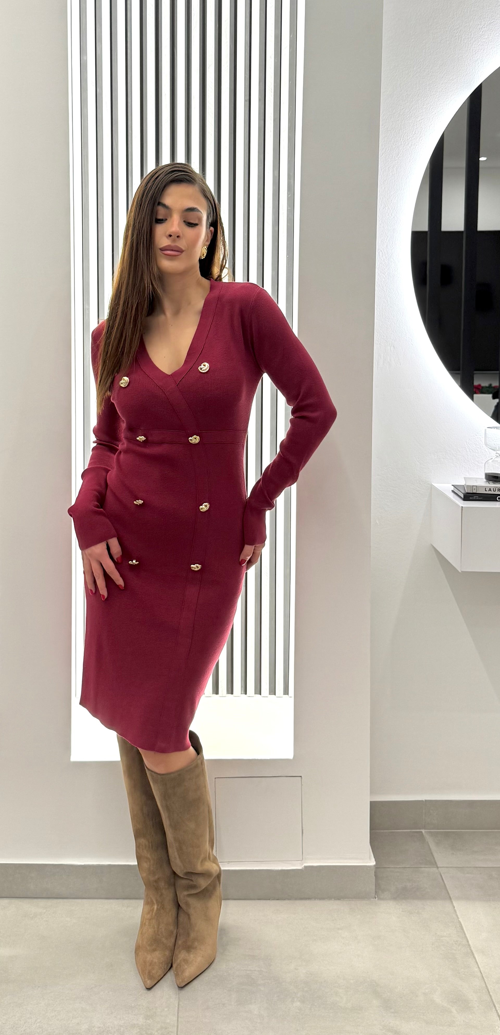 Koralline - Abito Bottoni Oro