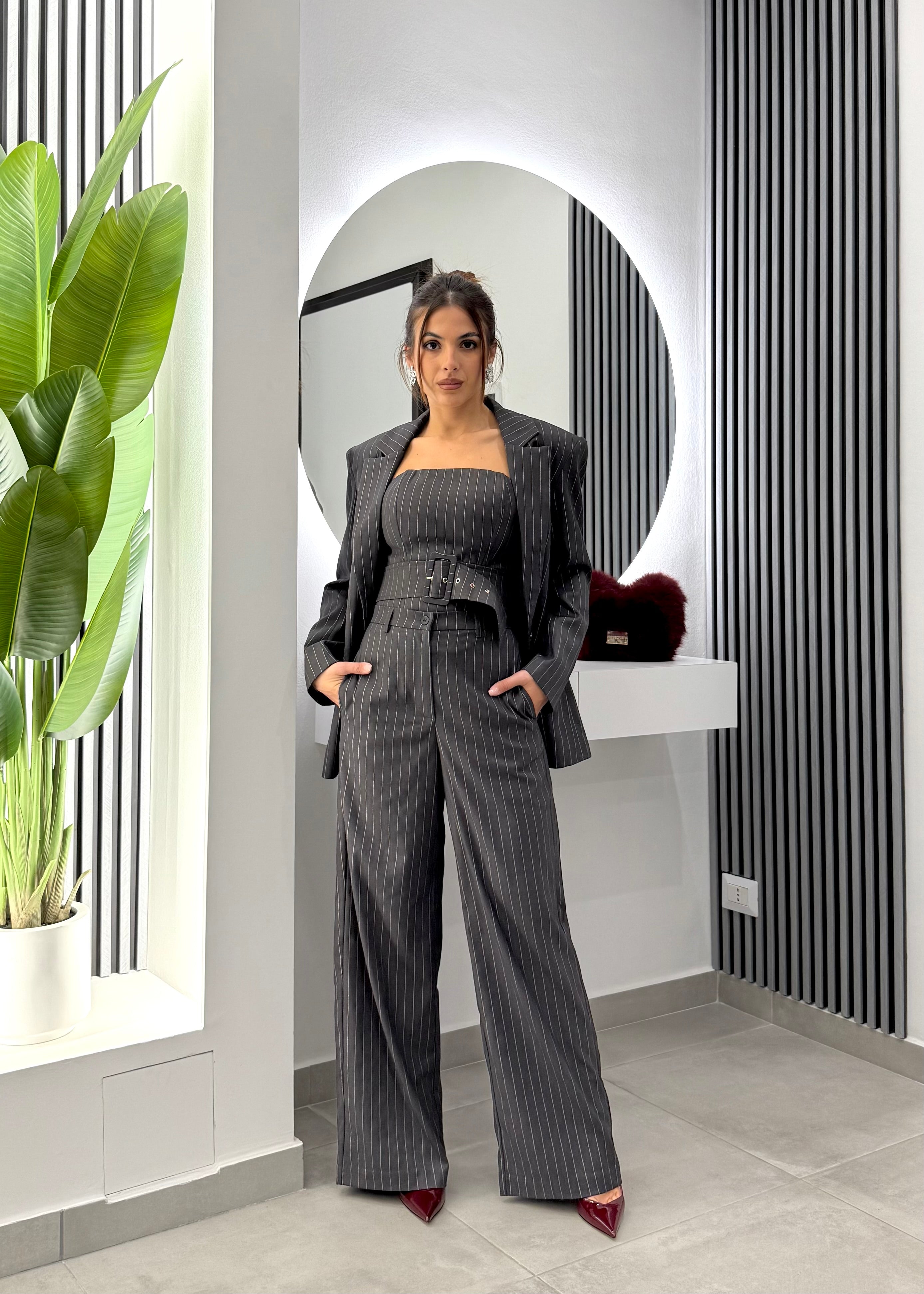 No Secrets - Pantalone Gessato