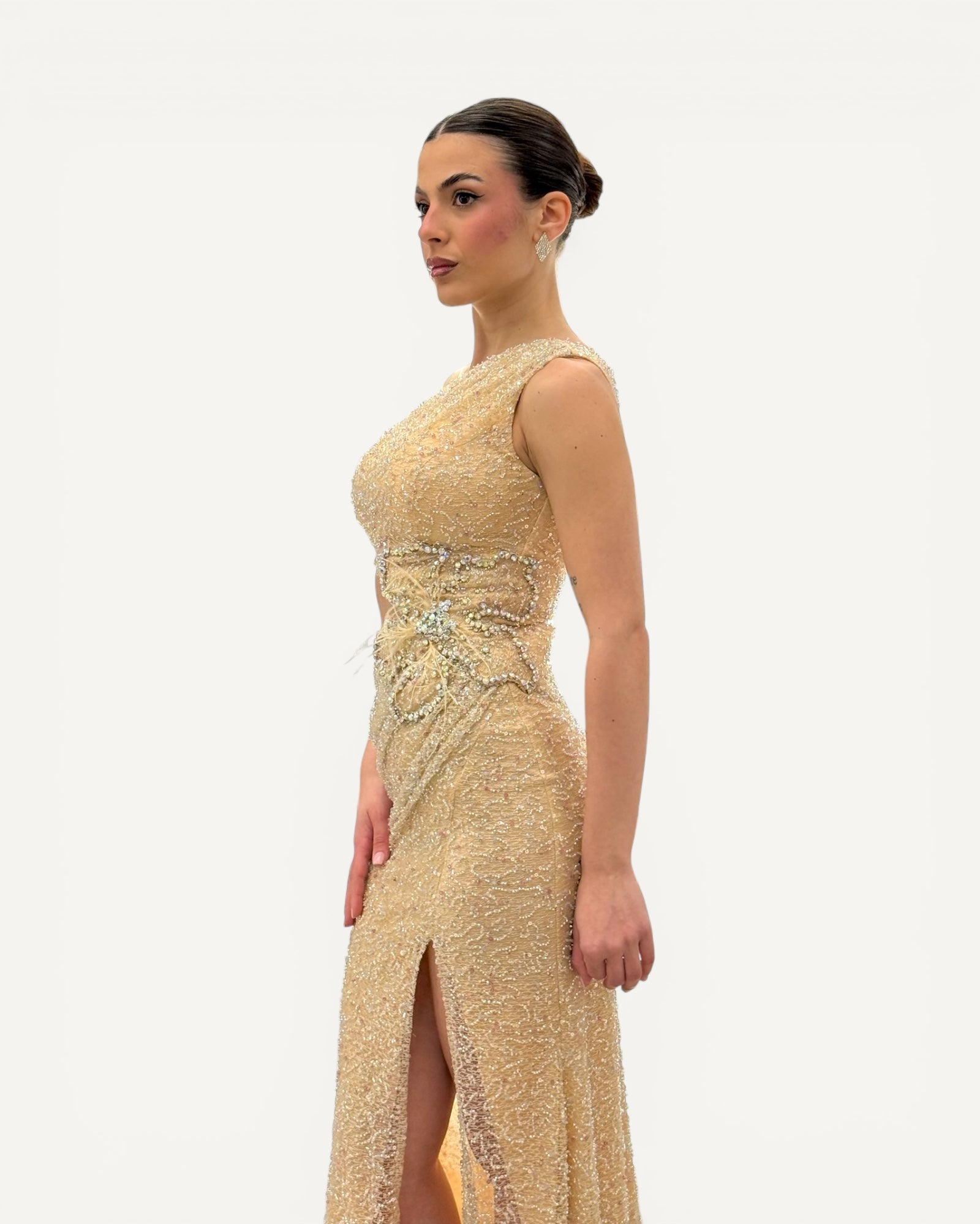 Vivì Paris - Abito Cut-Out Pietre e Paillettes