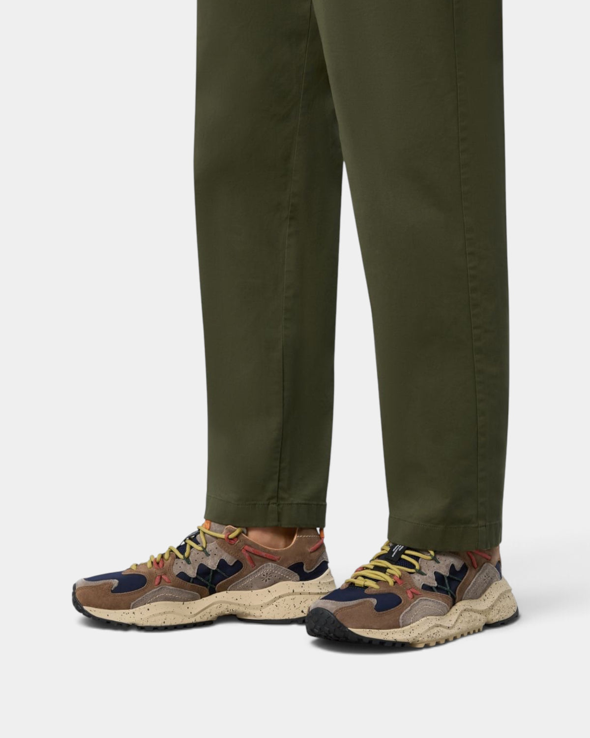 Flower Mountain - Yamabushi Sneakers in suede e tessuto tecnico