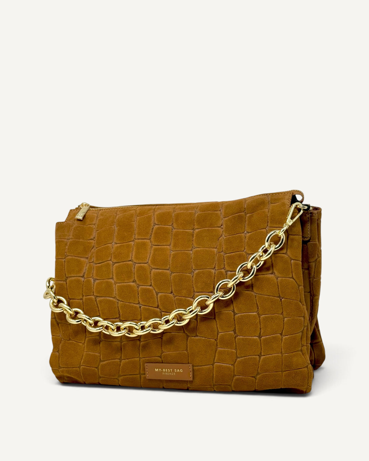 My Best Bag - Borsa Reflex Croco Suede Cognac