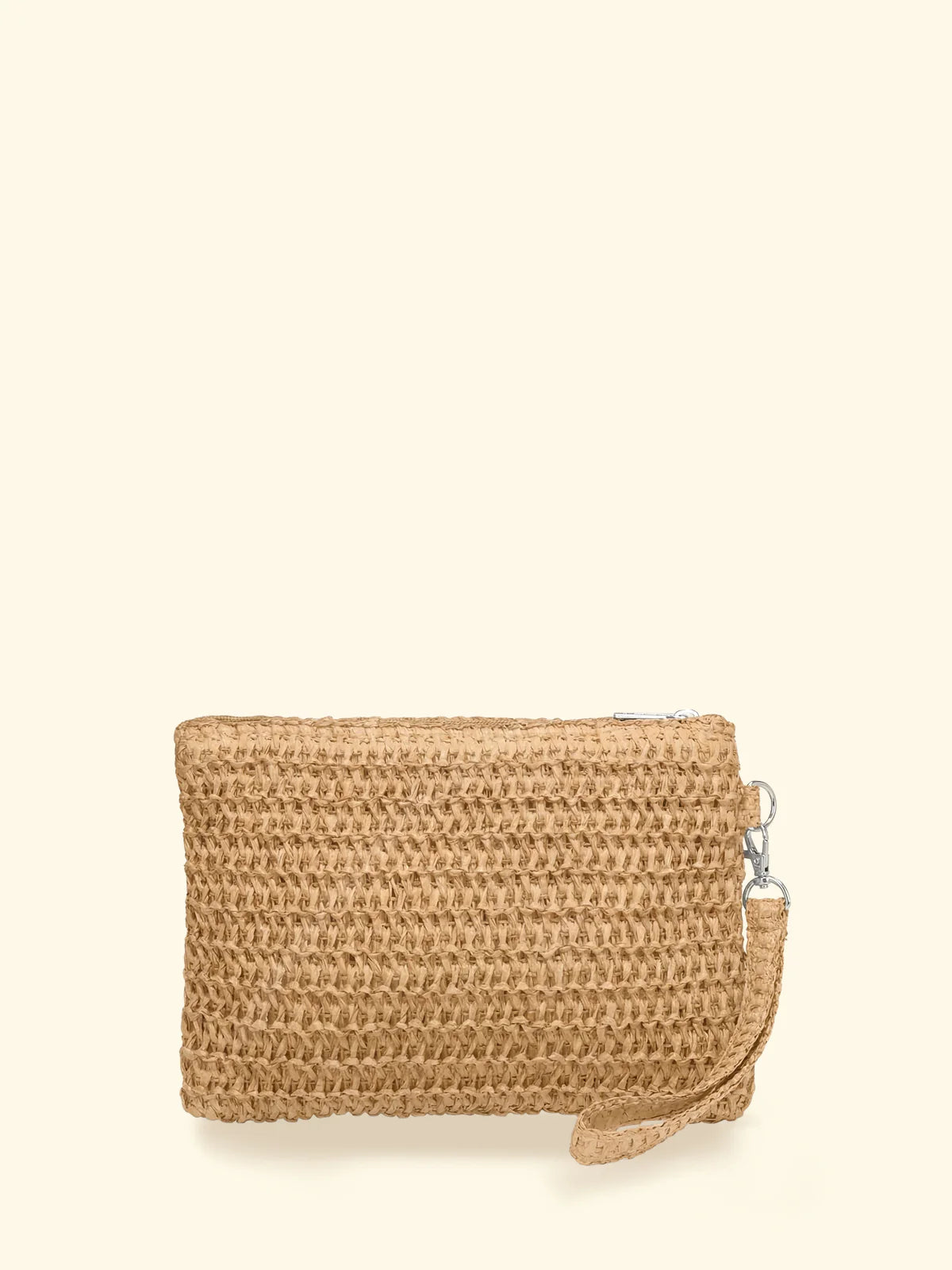 F**K - Mini Pochette Rafia Logo Ricamato e Laccetto Polso SW0007-BG