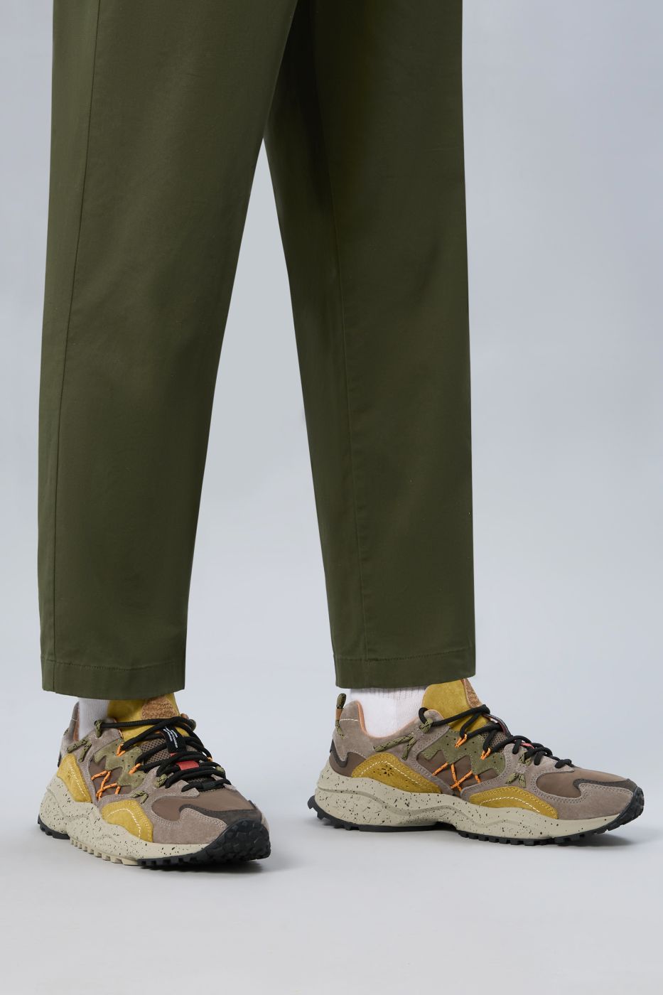 Flower Mountain - Yamabushi Sneakers in suede e tessuto tecnico
