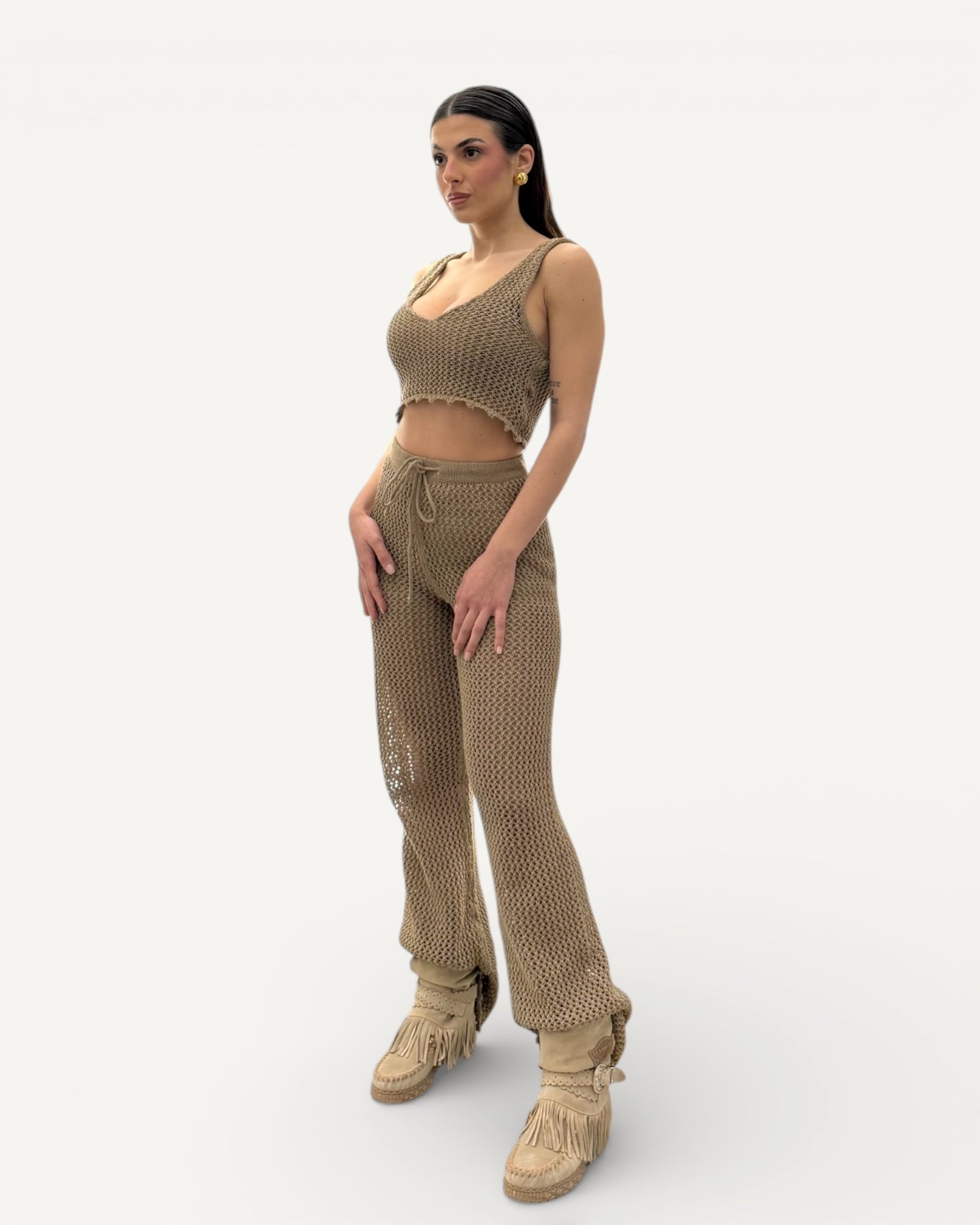 No Secrets- Pantalone Lungo Crochet