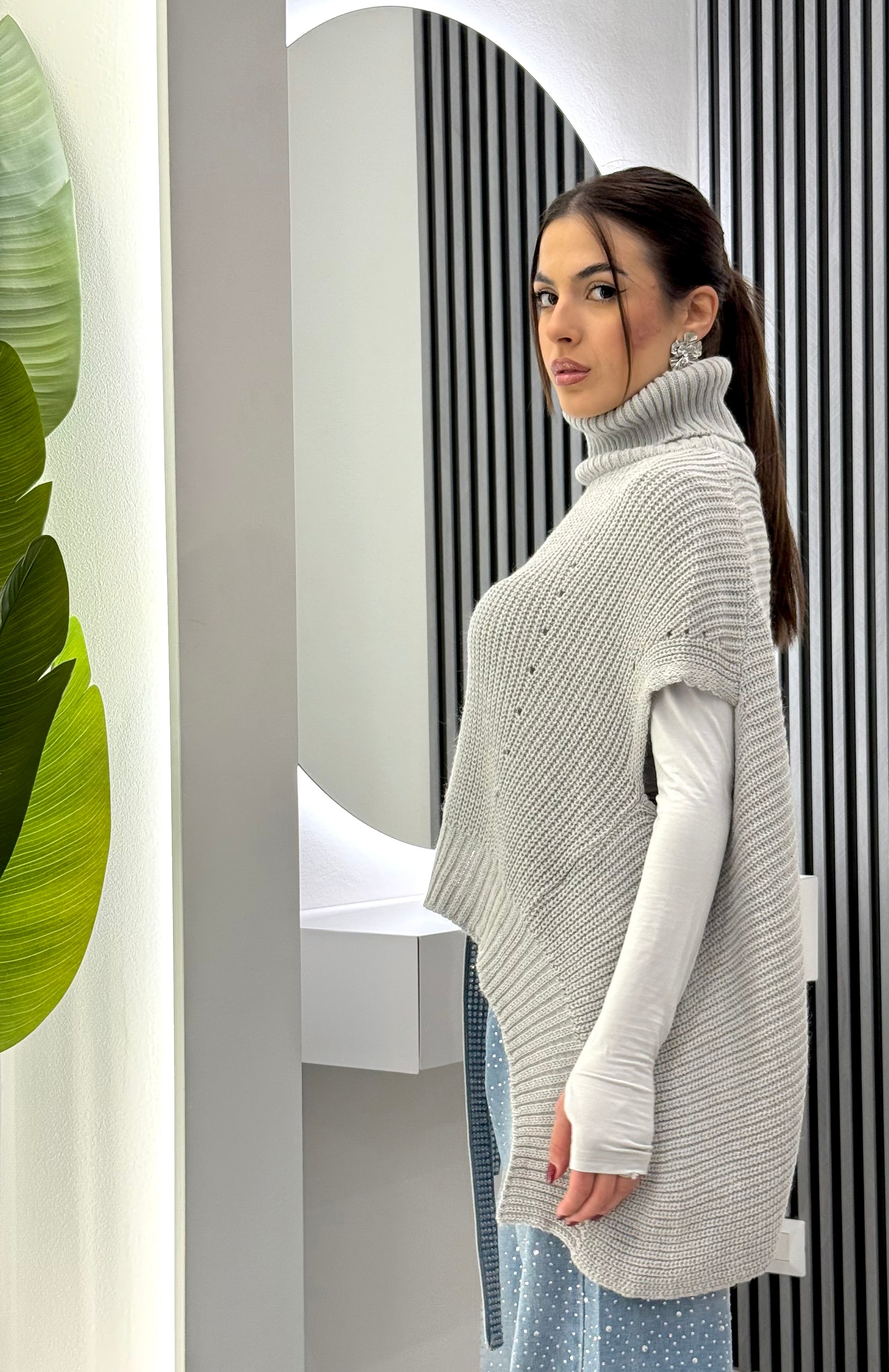 Club Crochet - Poncho Misto lana