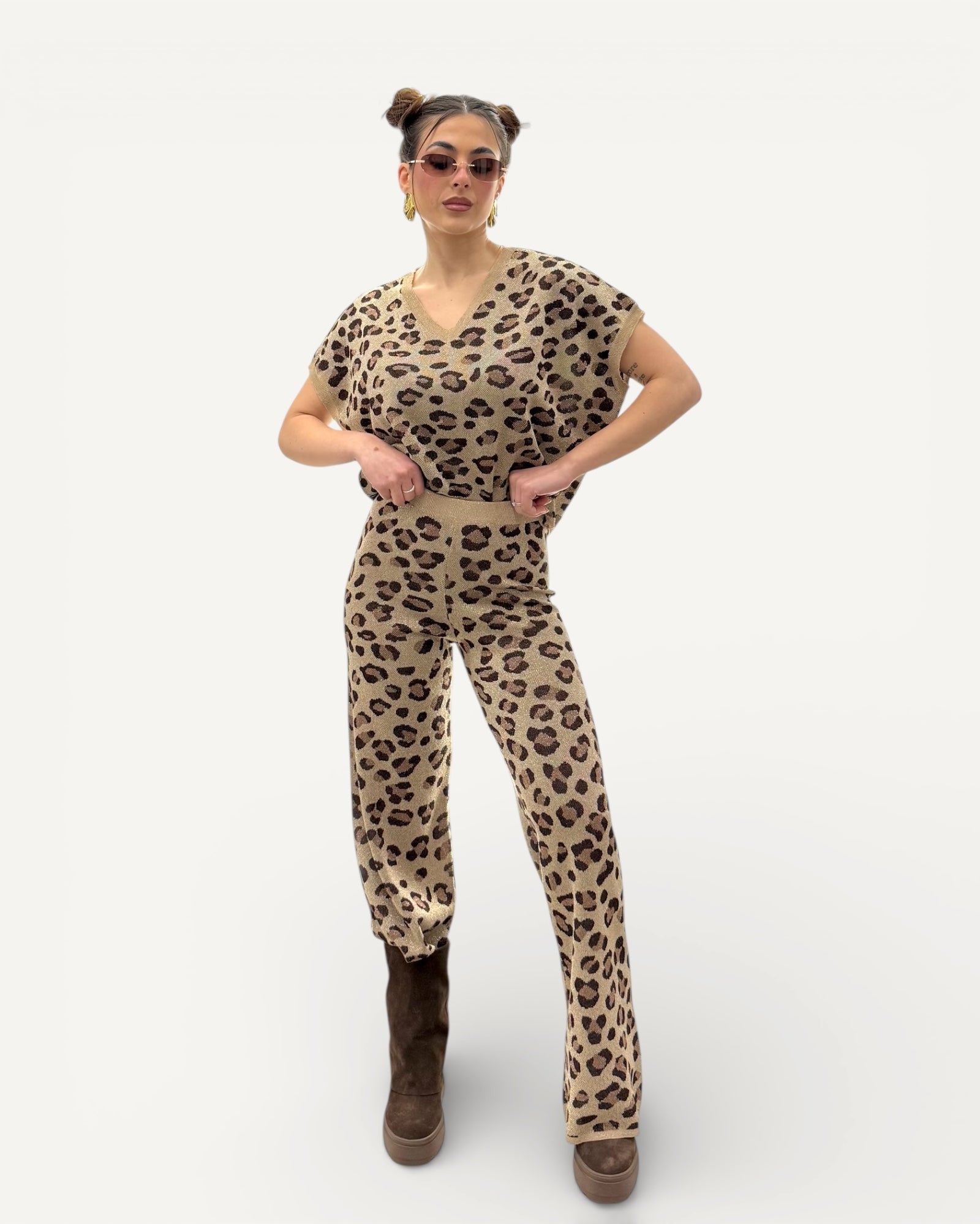 Kontatto - Gilet Lurex Maculato