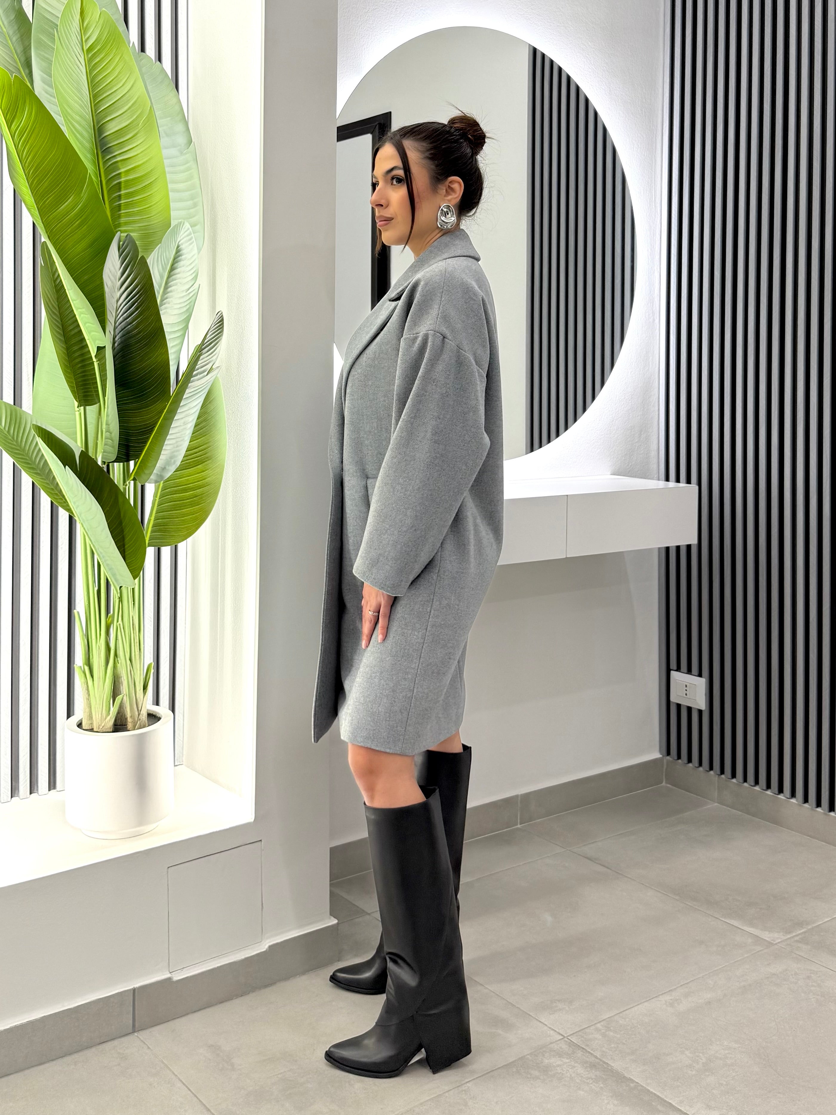 Kontatto - Cappotto Doppiopetto Grigio