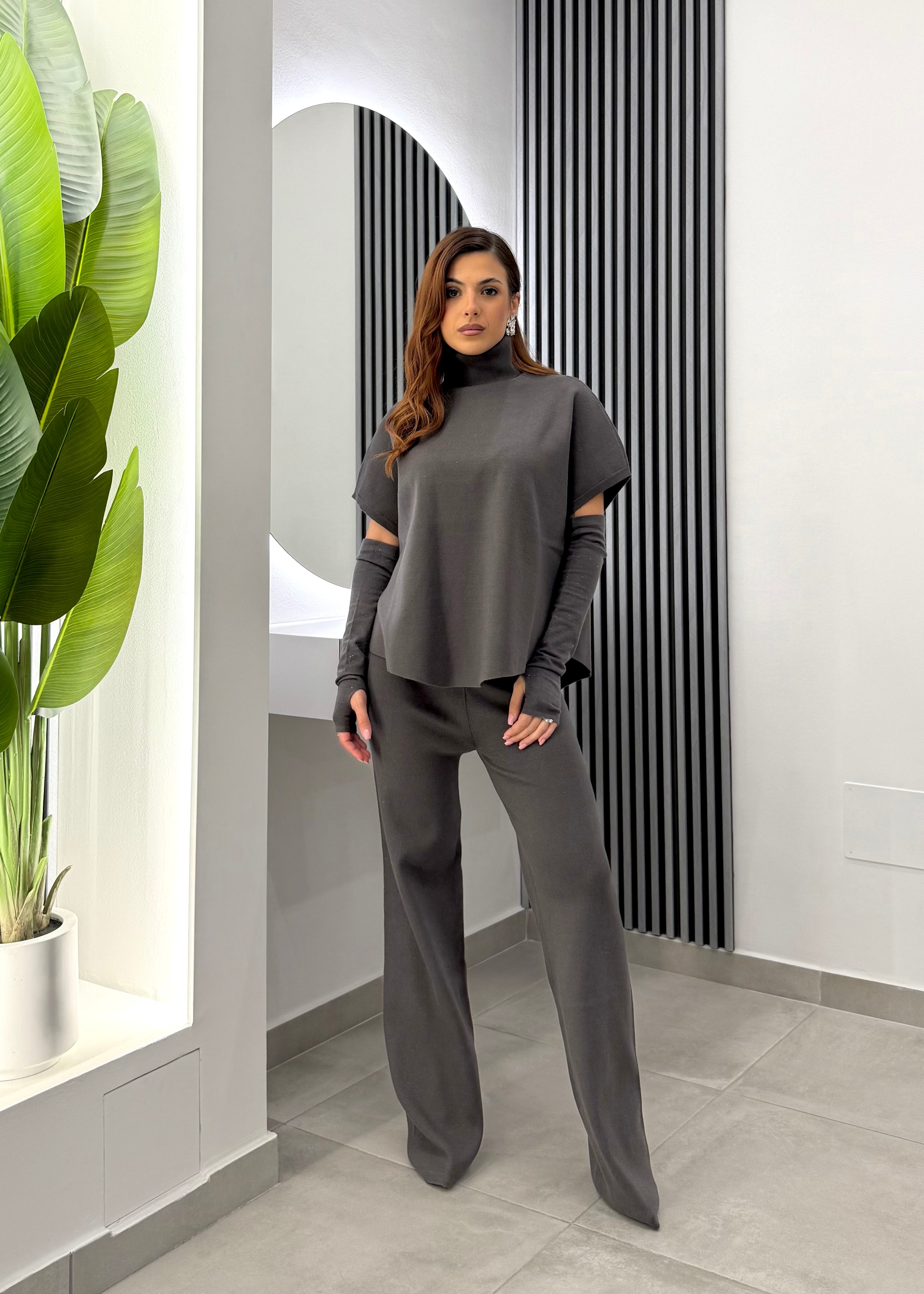 Club Crochet - Set Coordinato Grafite