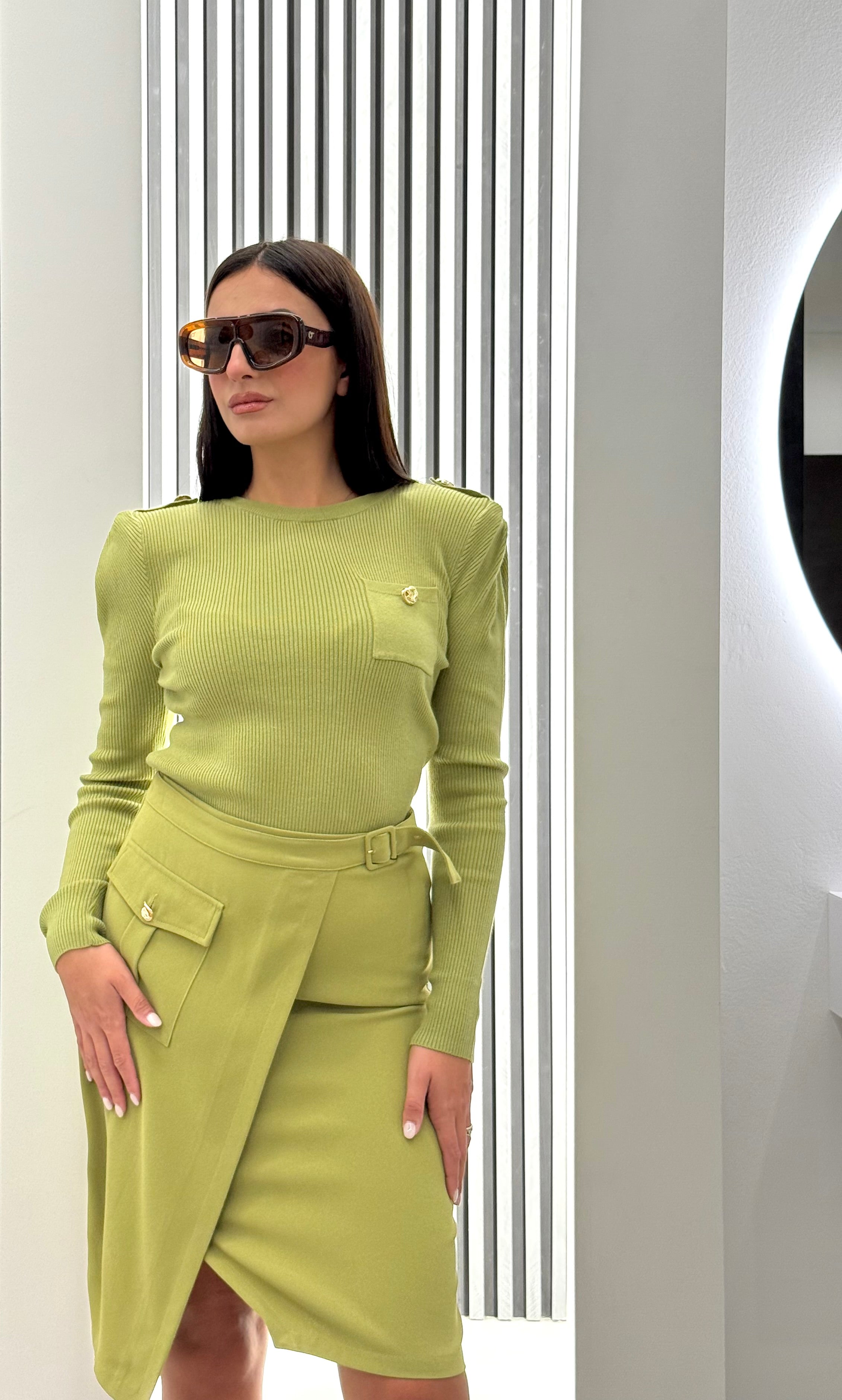 Koralline - Maglia Costina e Taschino