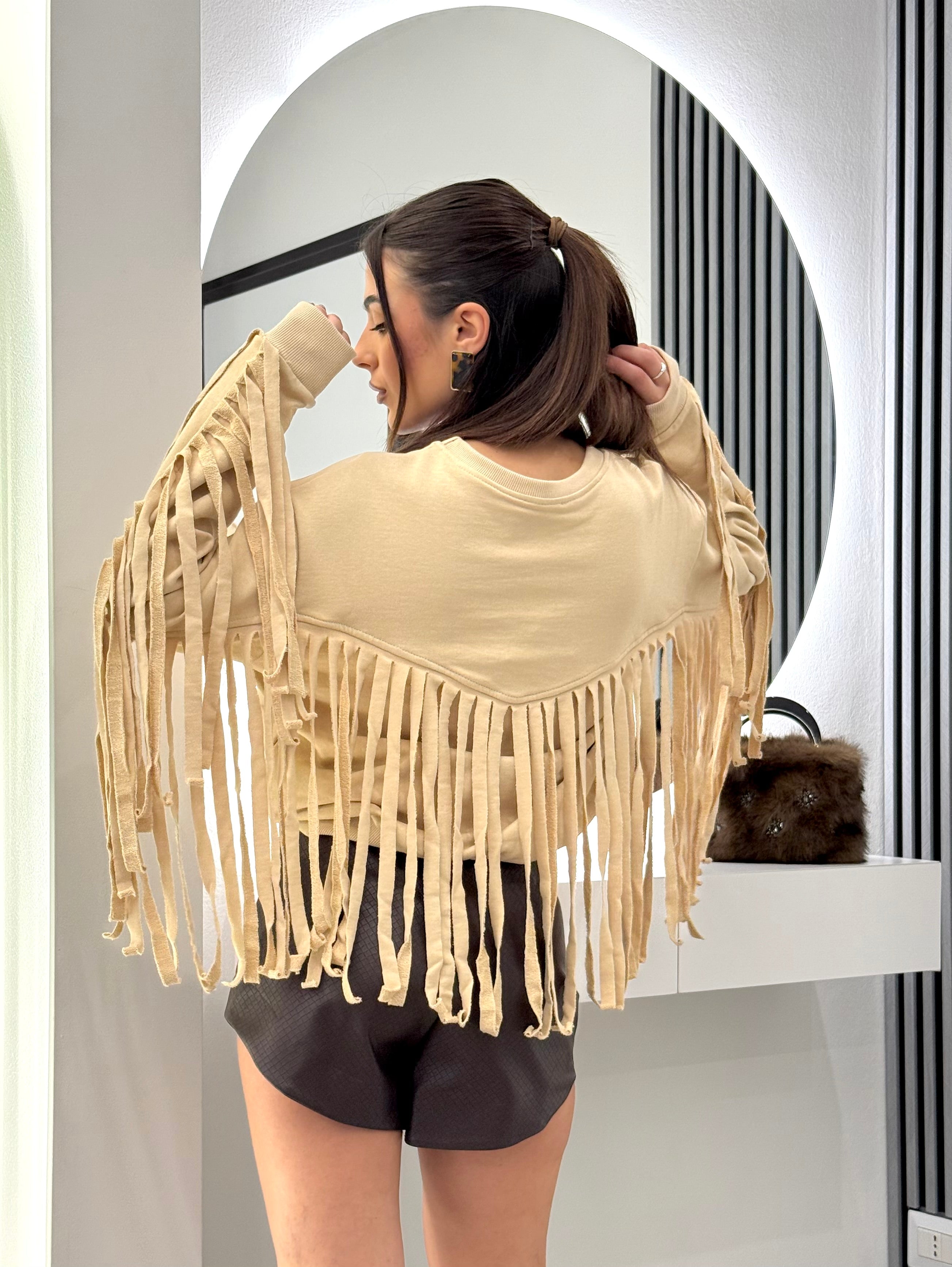 D'Elle Giulia Mastini - Felpa con frange