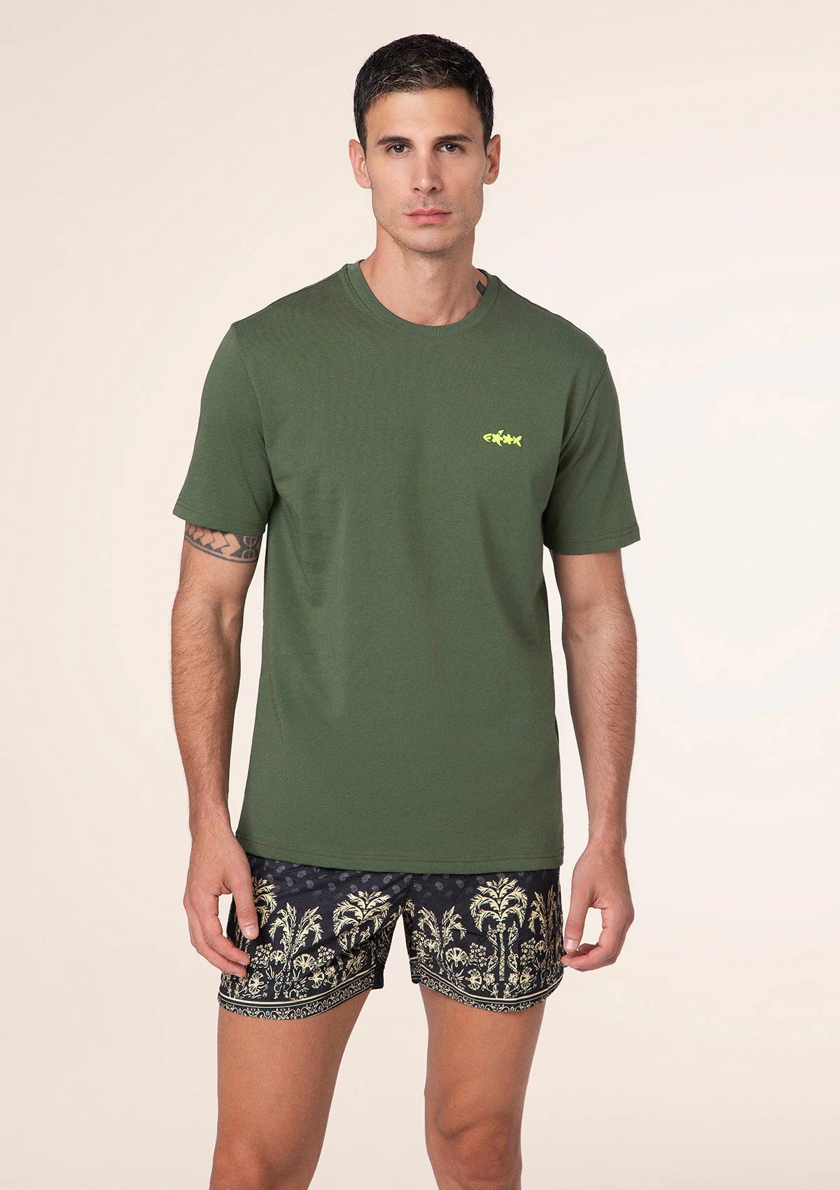 F**K - T-Shirt Uomo Verde Militare M01TS70-MG