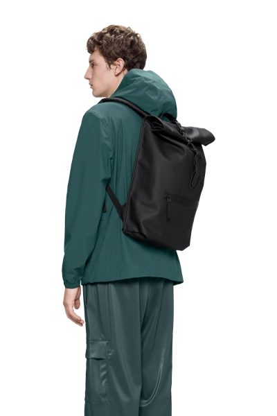 Rains - Zainetto Rolltop Rucksack Nero