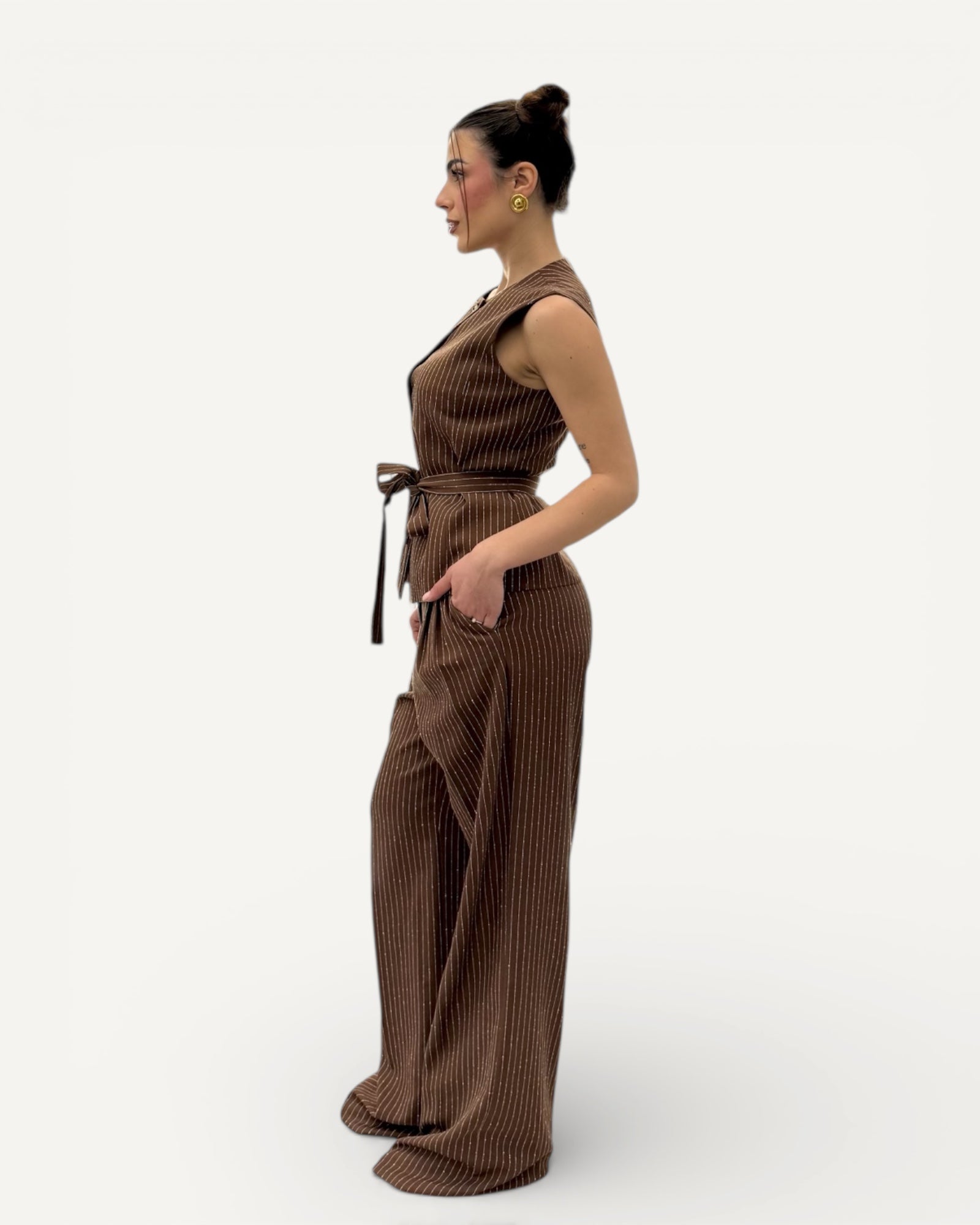 Kontatto - Pantalone Pences Gessato