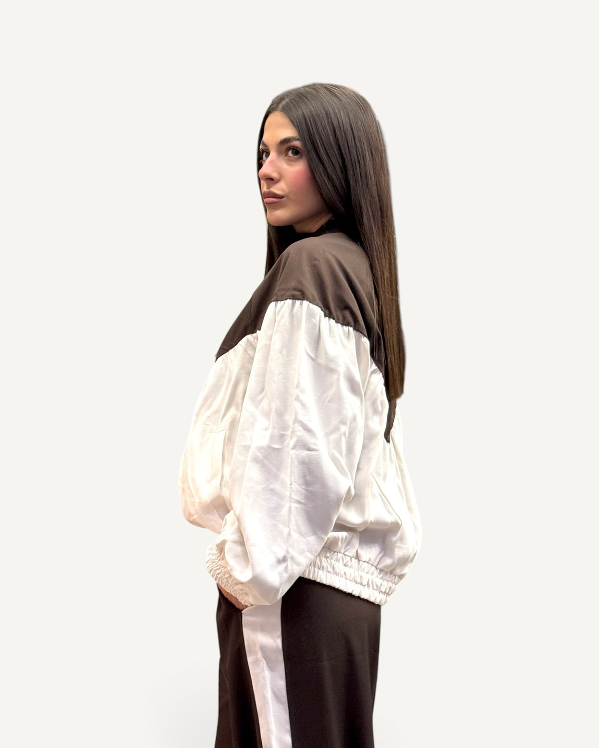 KikiSix - Bomber Increspato Bicolour