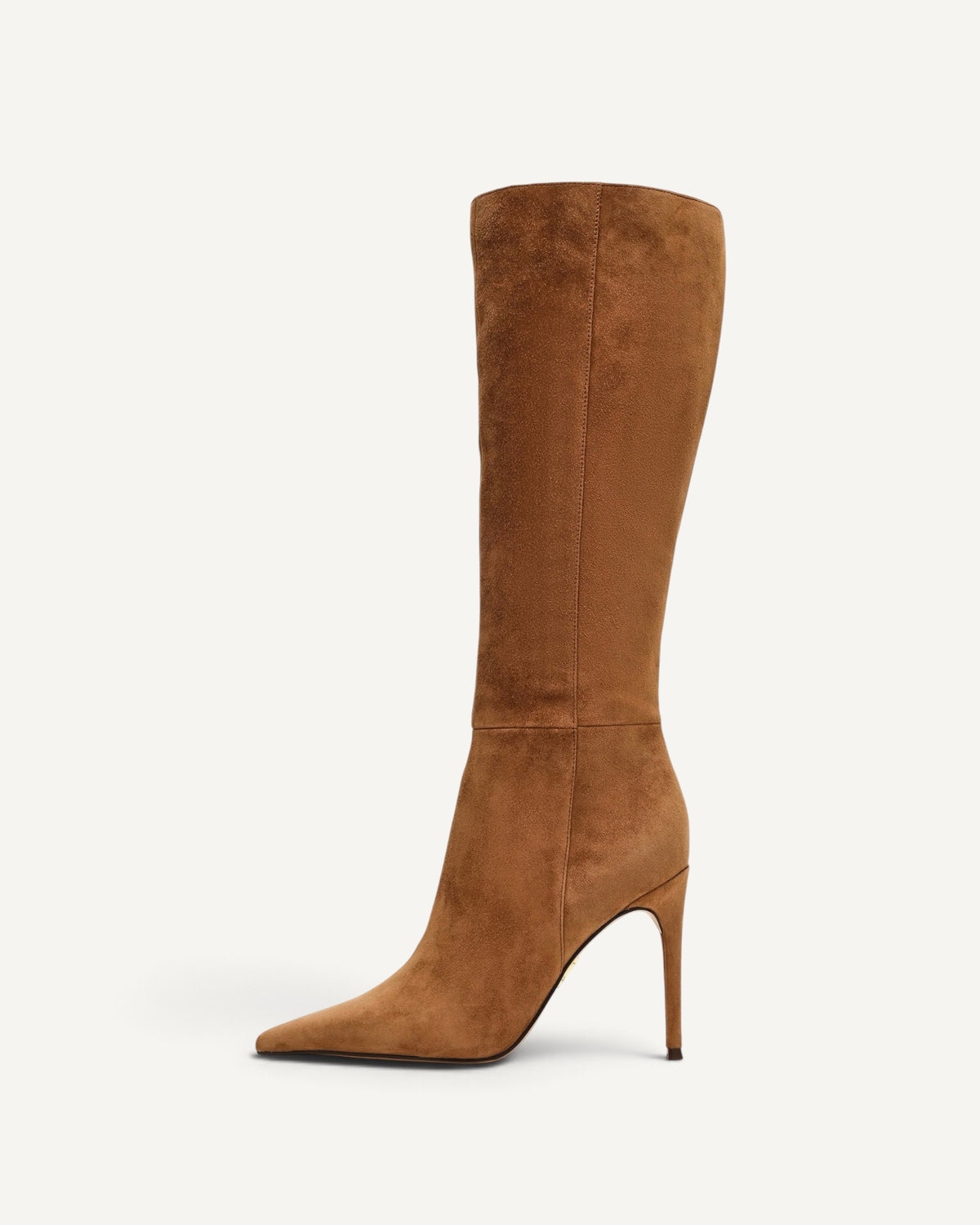 Steve Madden - Stivale Rattler Alto in Suede Nocciola con Tacco