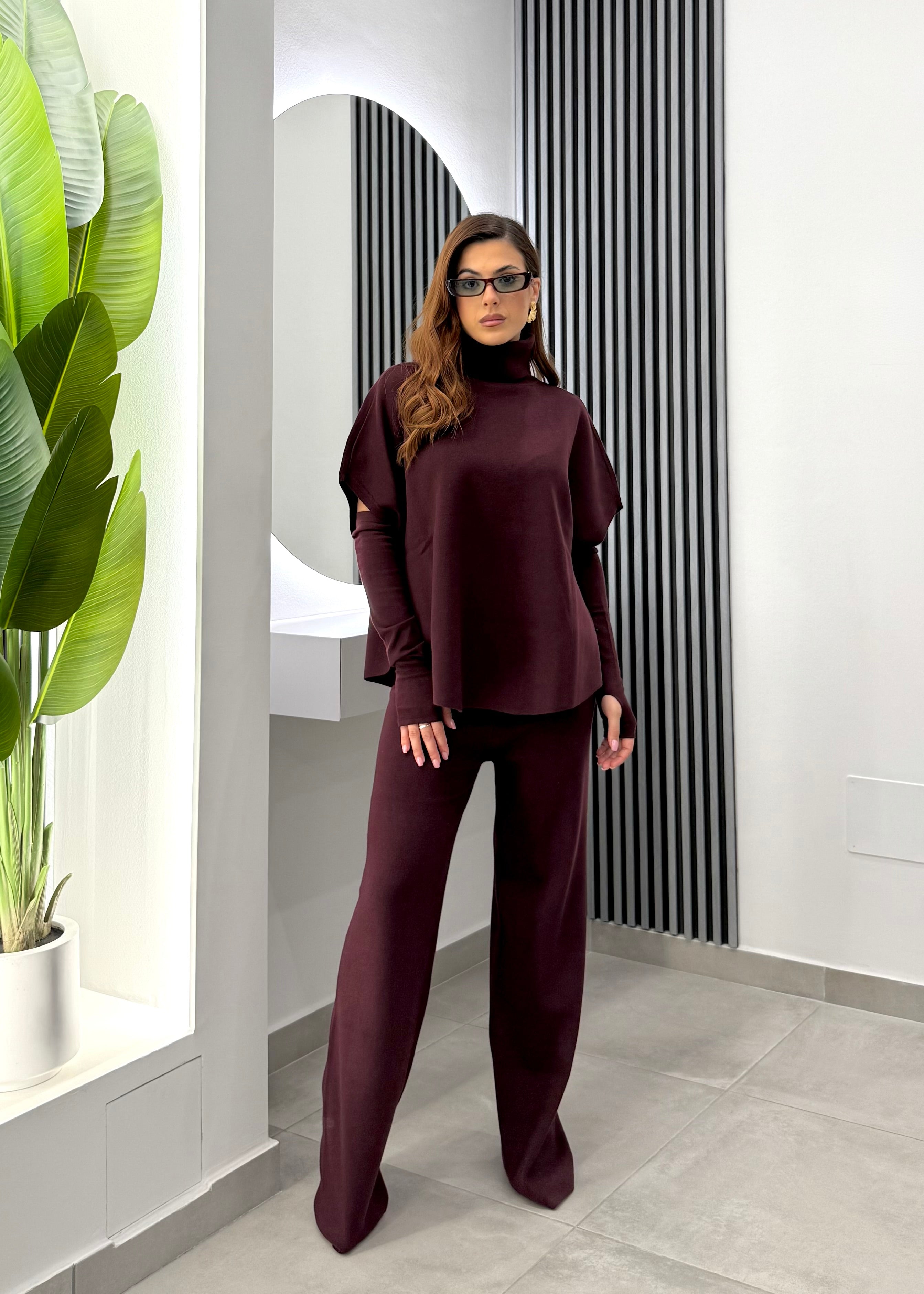 Club Crochet - Set Coordinato Bordeaux