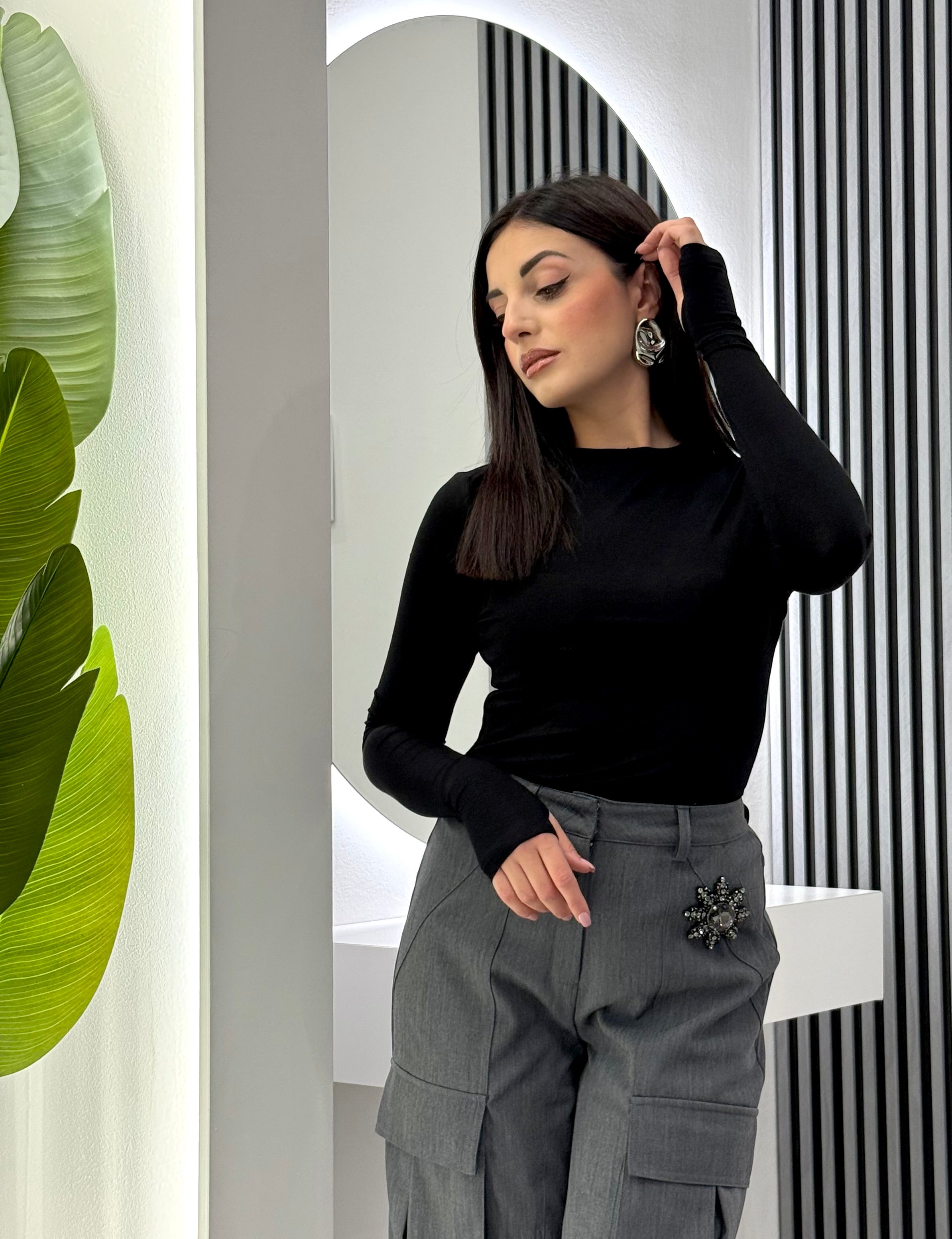 Club Crochet - Maglia Guanto Nero