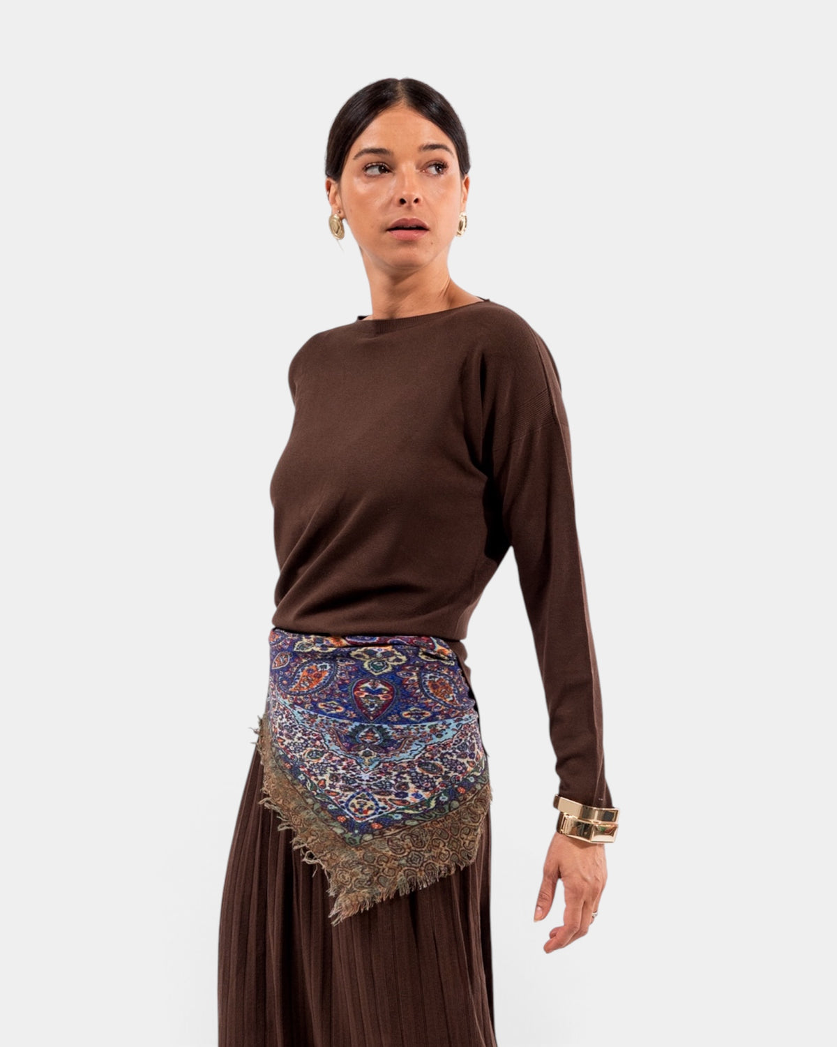Kontatto - Maglia Spacchi Laterali Testa di Moro