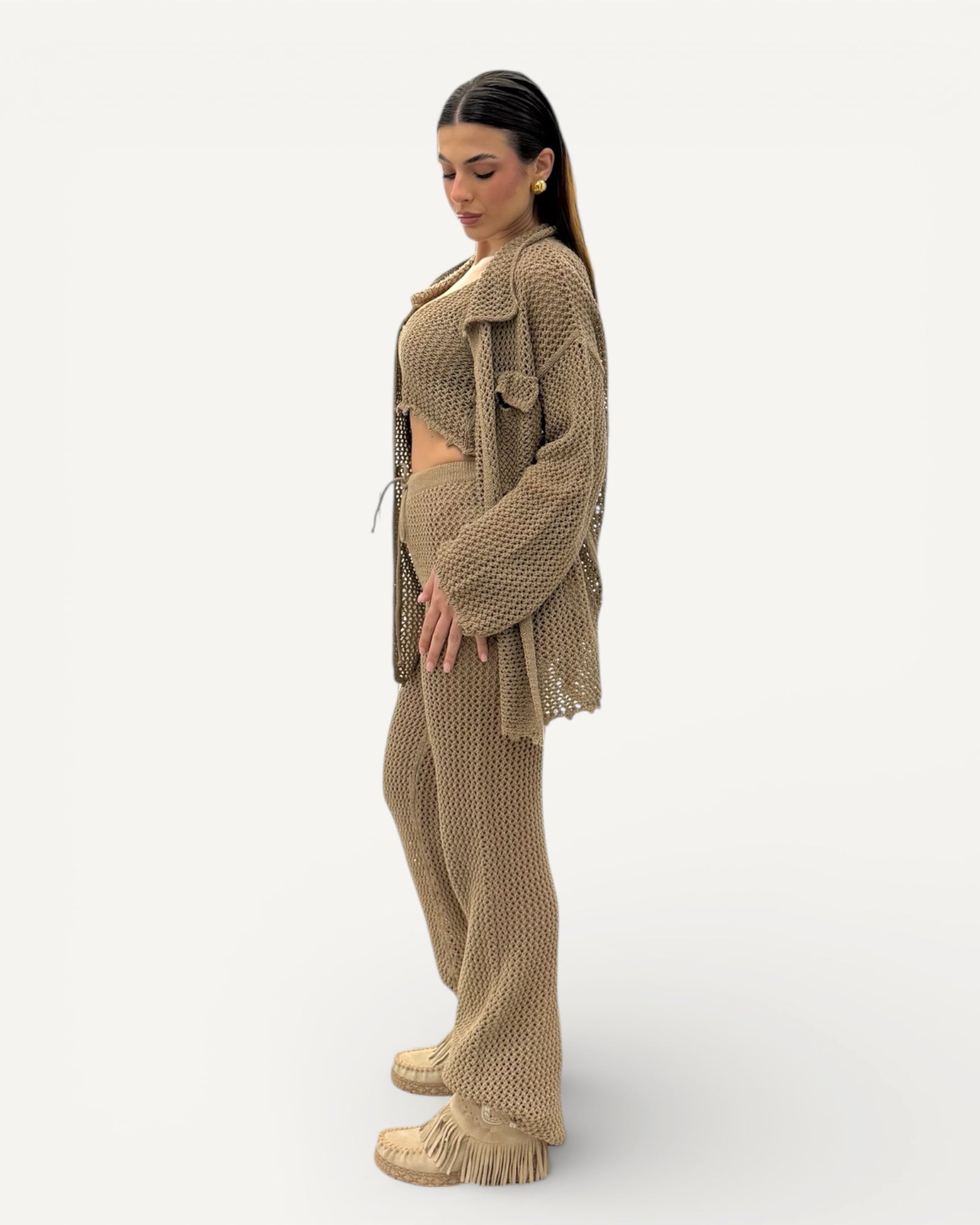 No Secrets- Pantalone Lungo Crochet