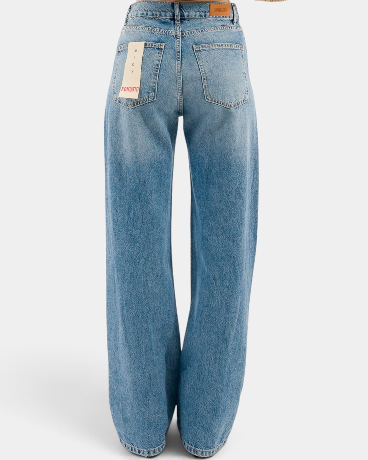Kontatto - Jeans Miki Abbottonatura Asimmetrica