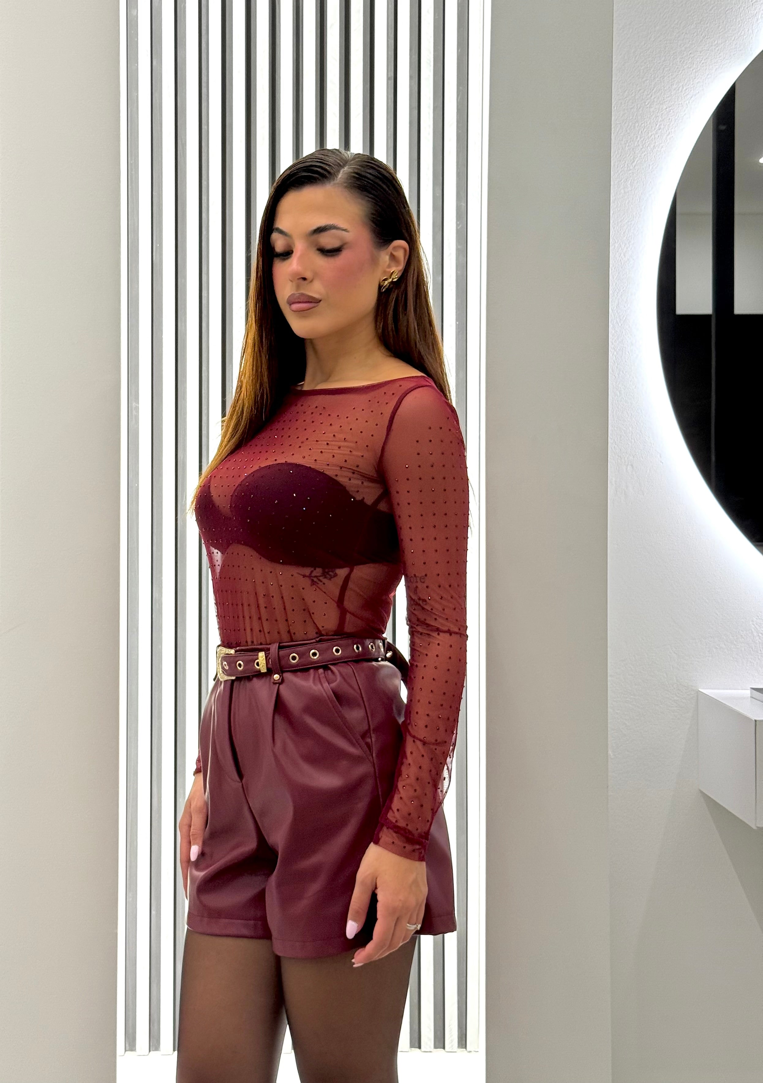 No Secrets - Maglia rete Diamanti