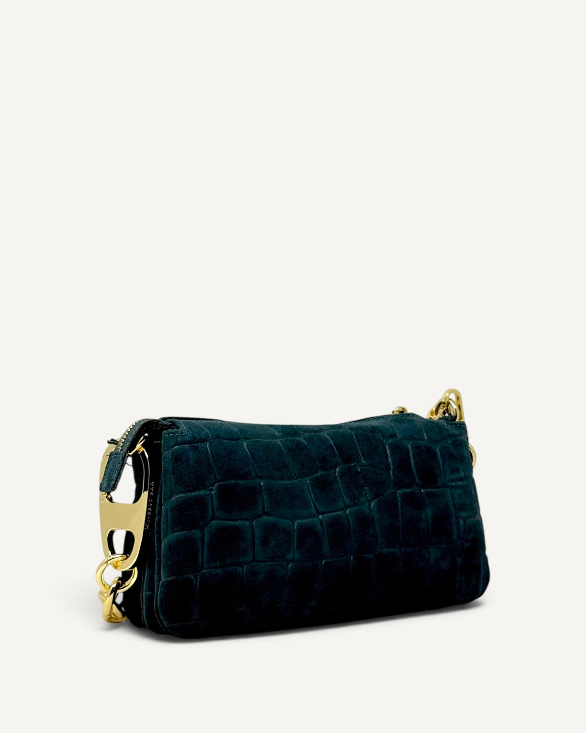 My Best Bag - Borsa Reflex Croco Suede Mini Ottanio