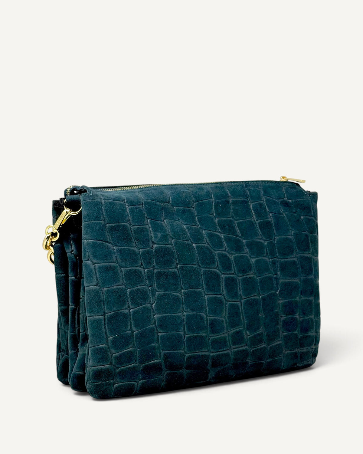 My Best Bag - Borsa Reflex Croco Suede Ottanio