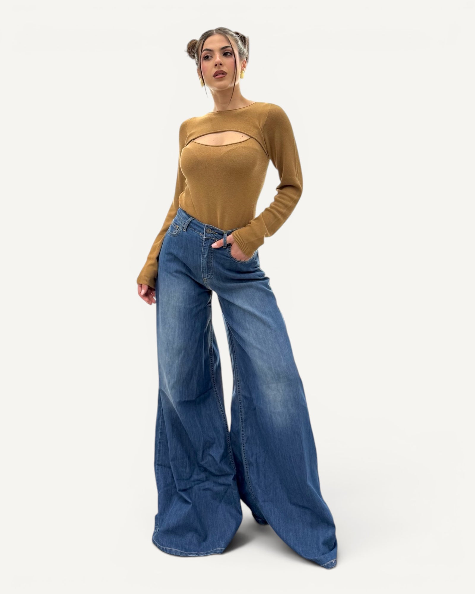 Kontatto - Jeans Gerbera Palazzo