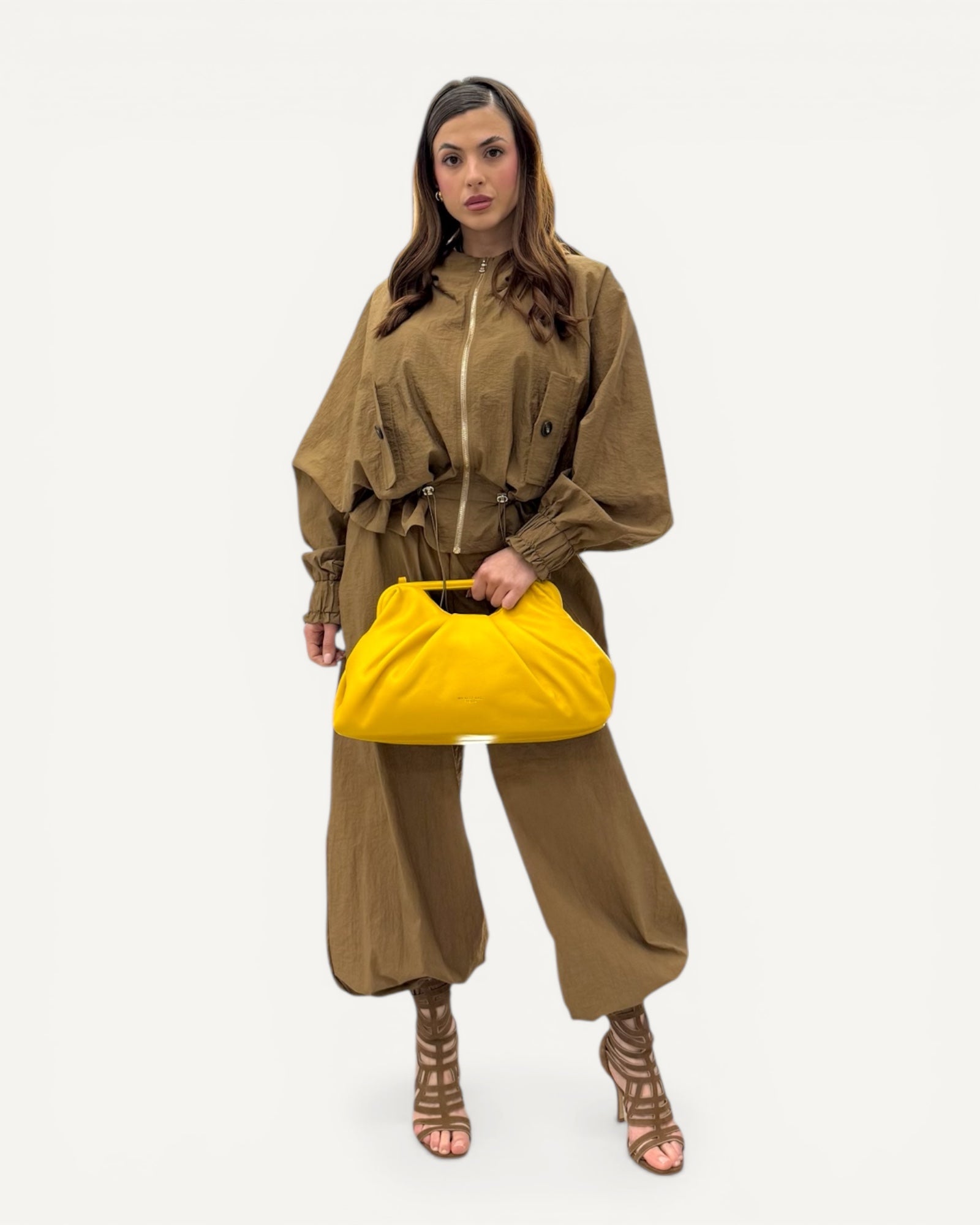 KikiSix - Pantalone Largo Fondo Tex Croccante