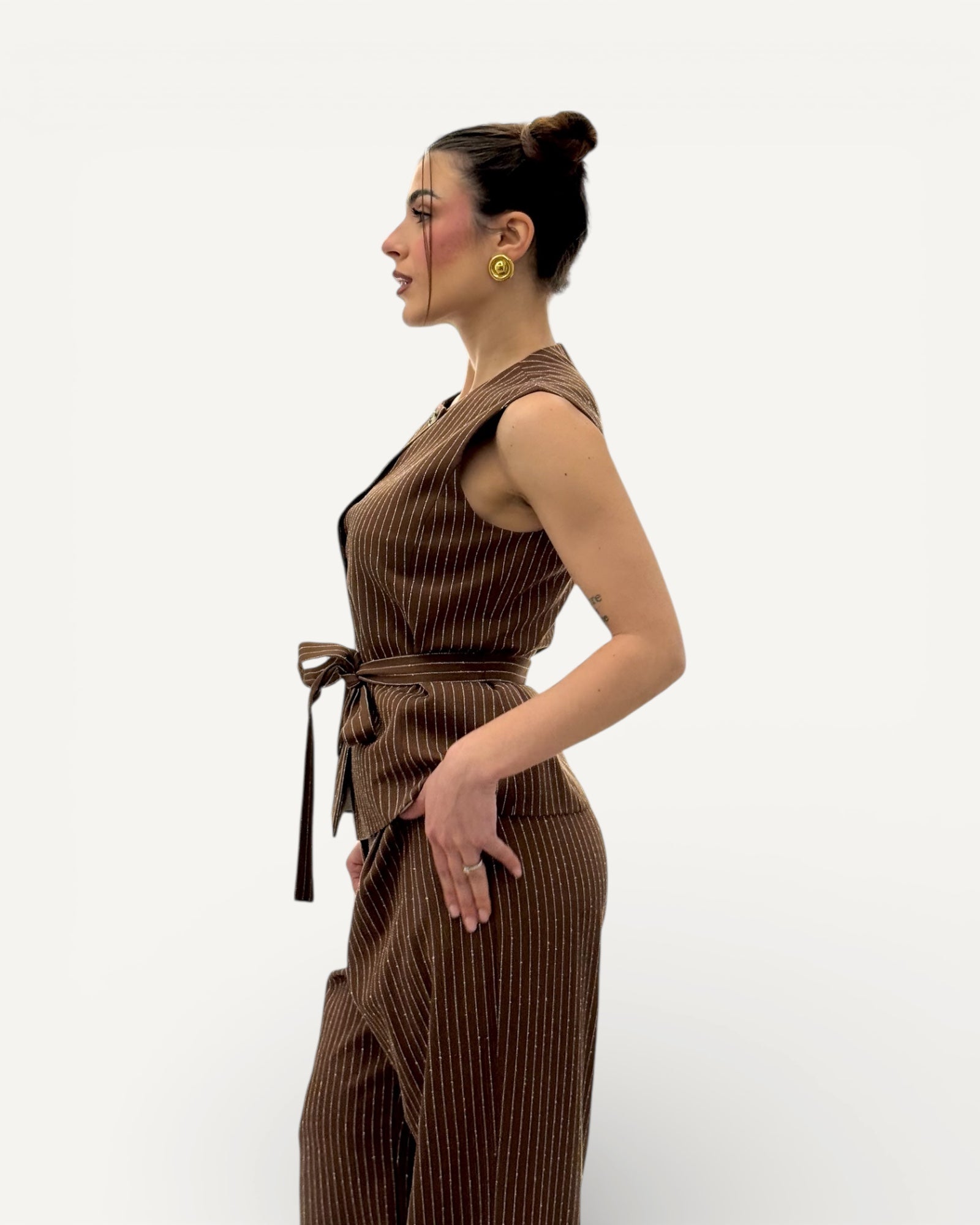 Kontatto - Gilet Cintura Gessato