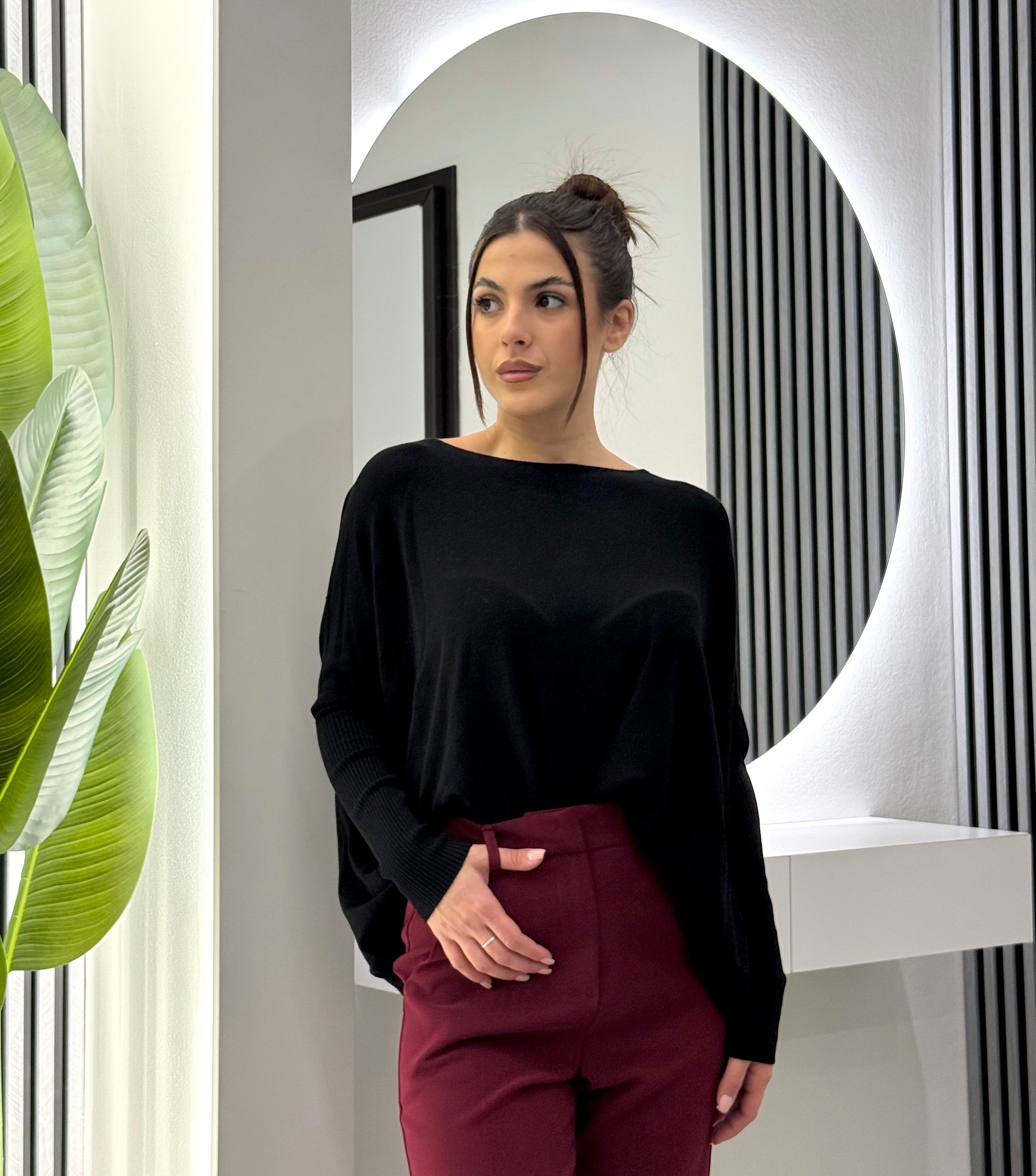 Kontatto - Maglia Barca Over Nera