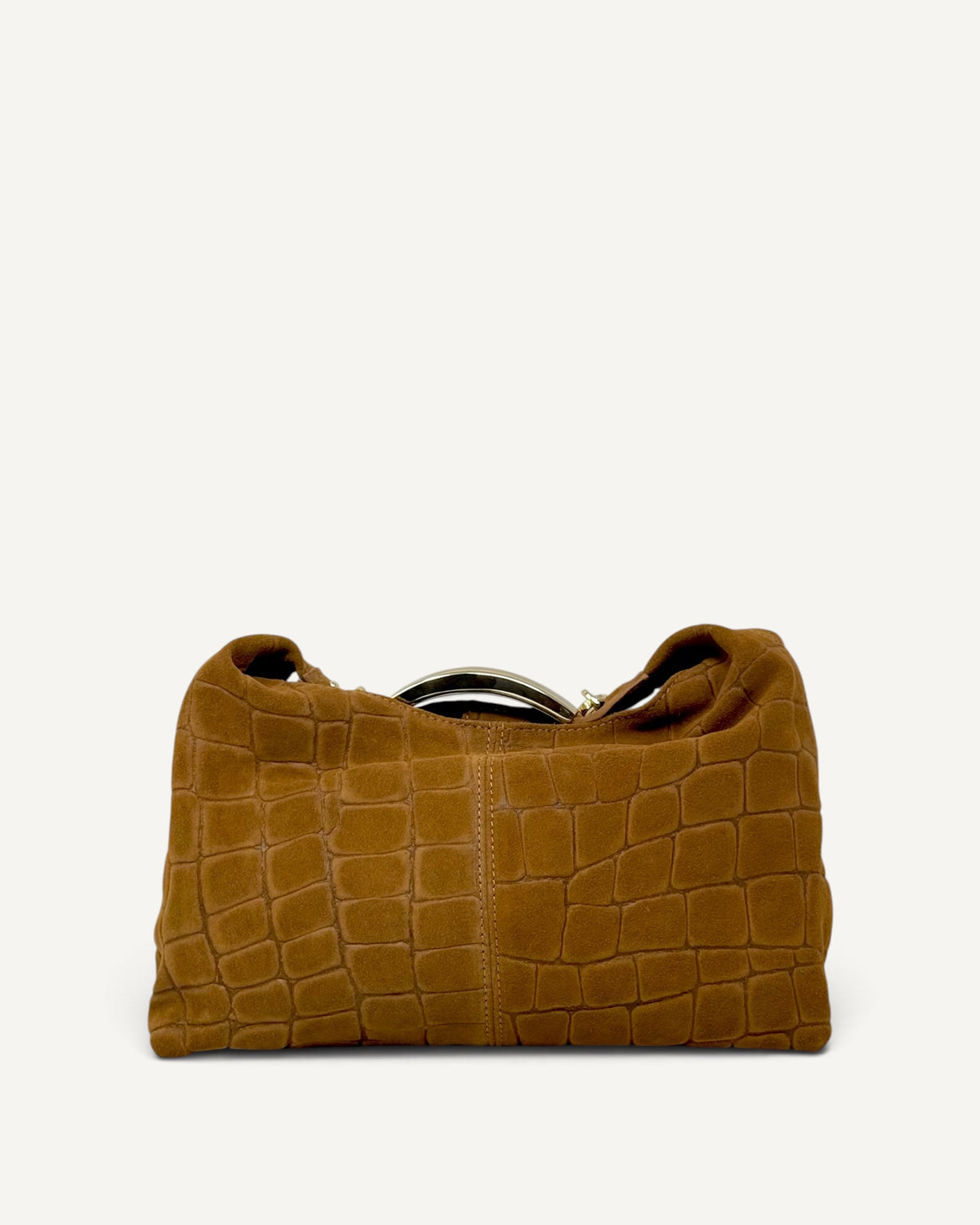 My Best Bag - Borsa Mini Elisse Croco Suede Cognac