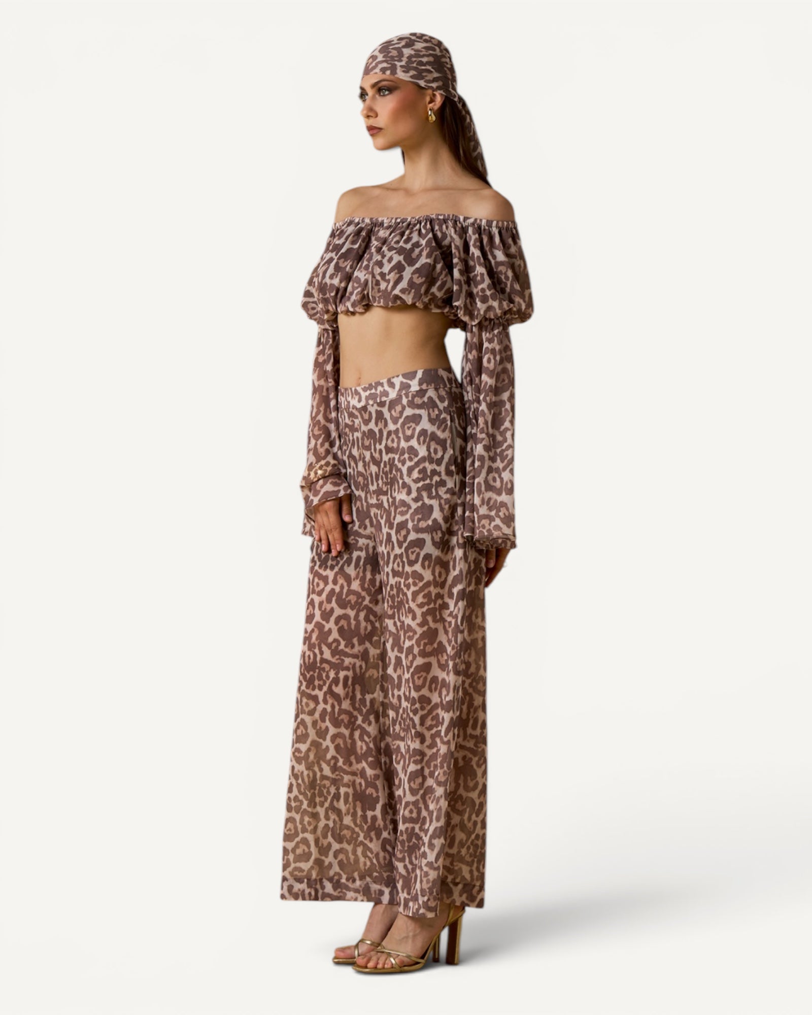 No Secrets - Blusa Crop Animalier