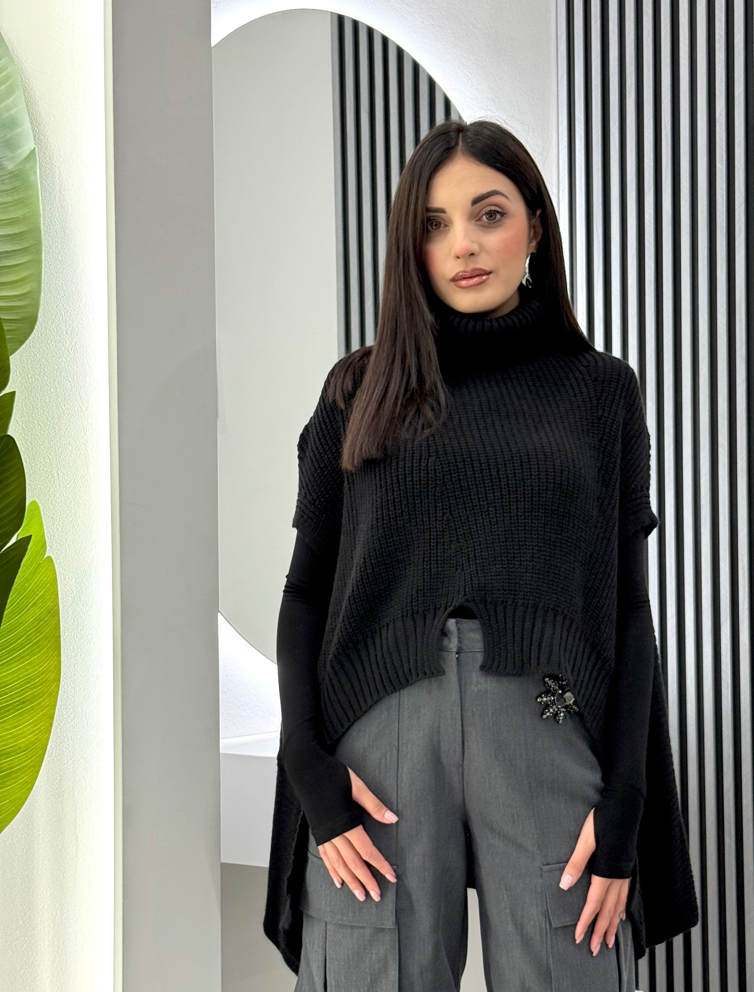 Club Crochet - Poncho Misto lana