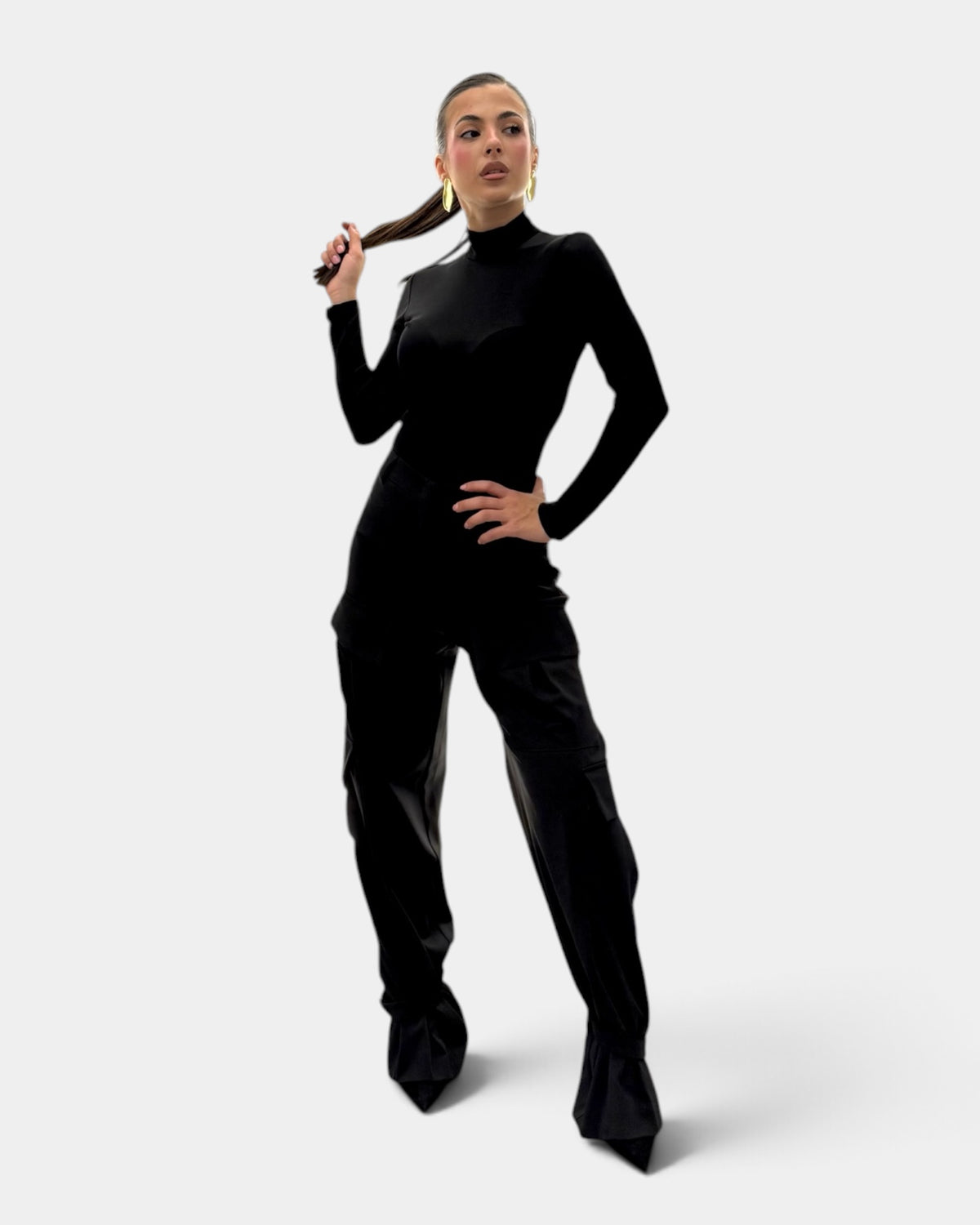 Silence Limited - Body Helen nero a collo alto
