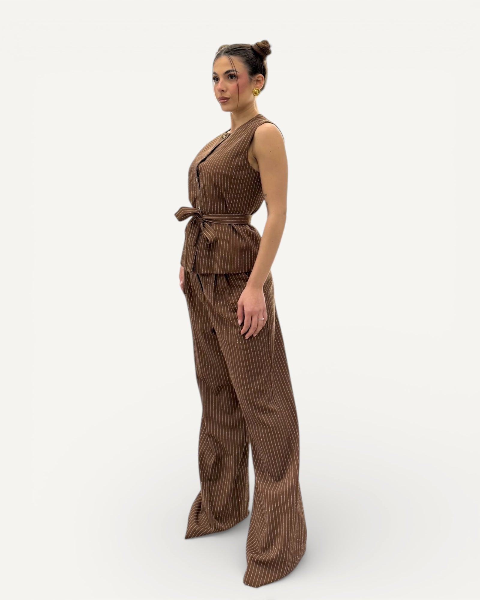 Kontatto - Pantalone Pences Gessato