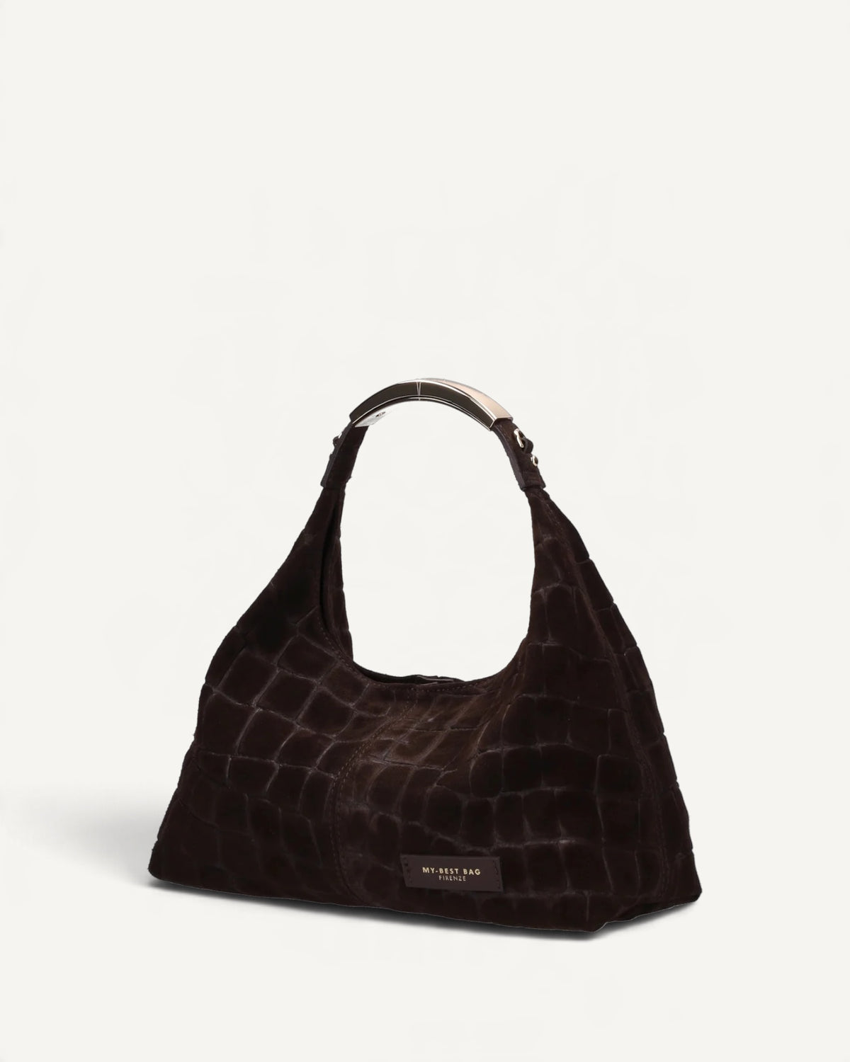 My Best Bag - Borsa Mini Elisse Croco Suede Testa di Moro