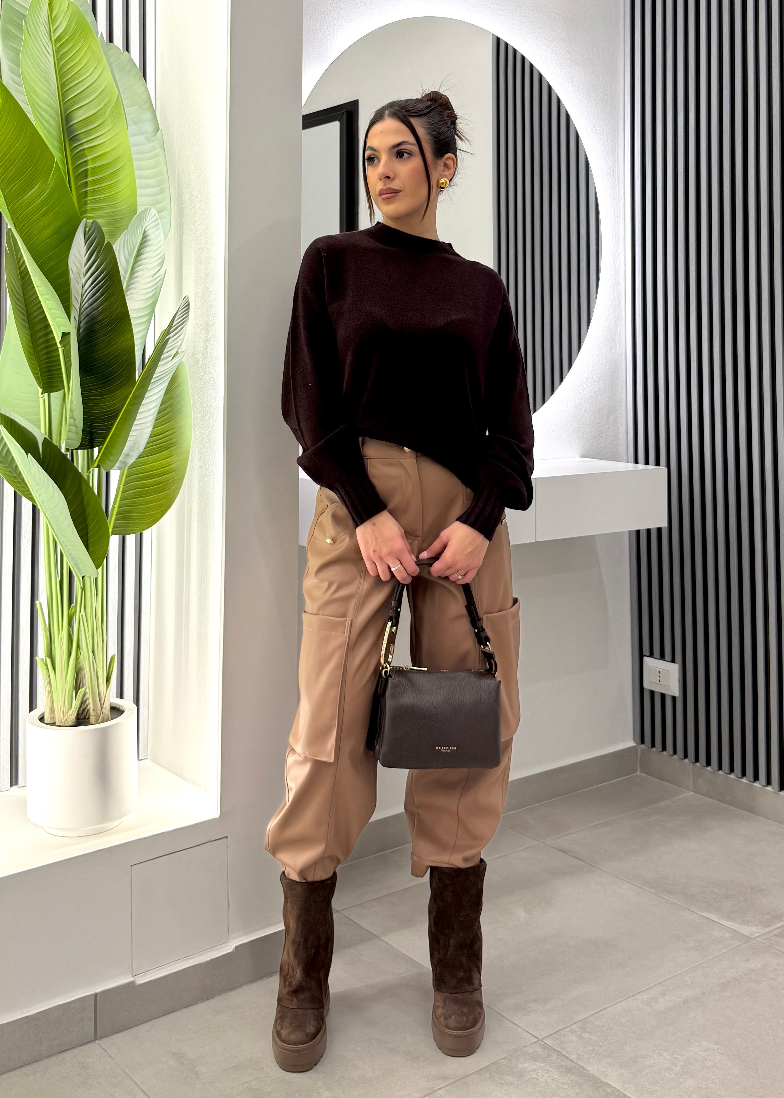 Kontatto - Maglia Girocollo Burgundy