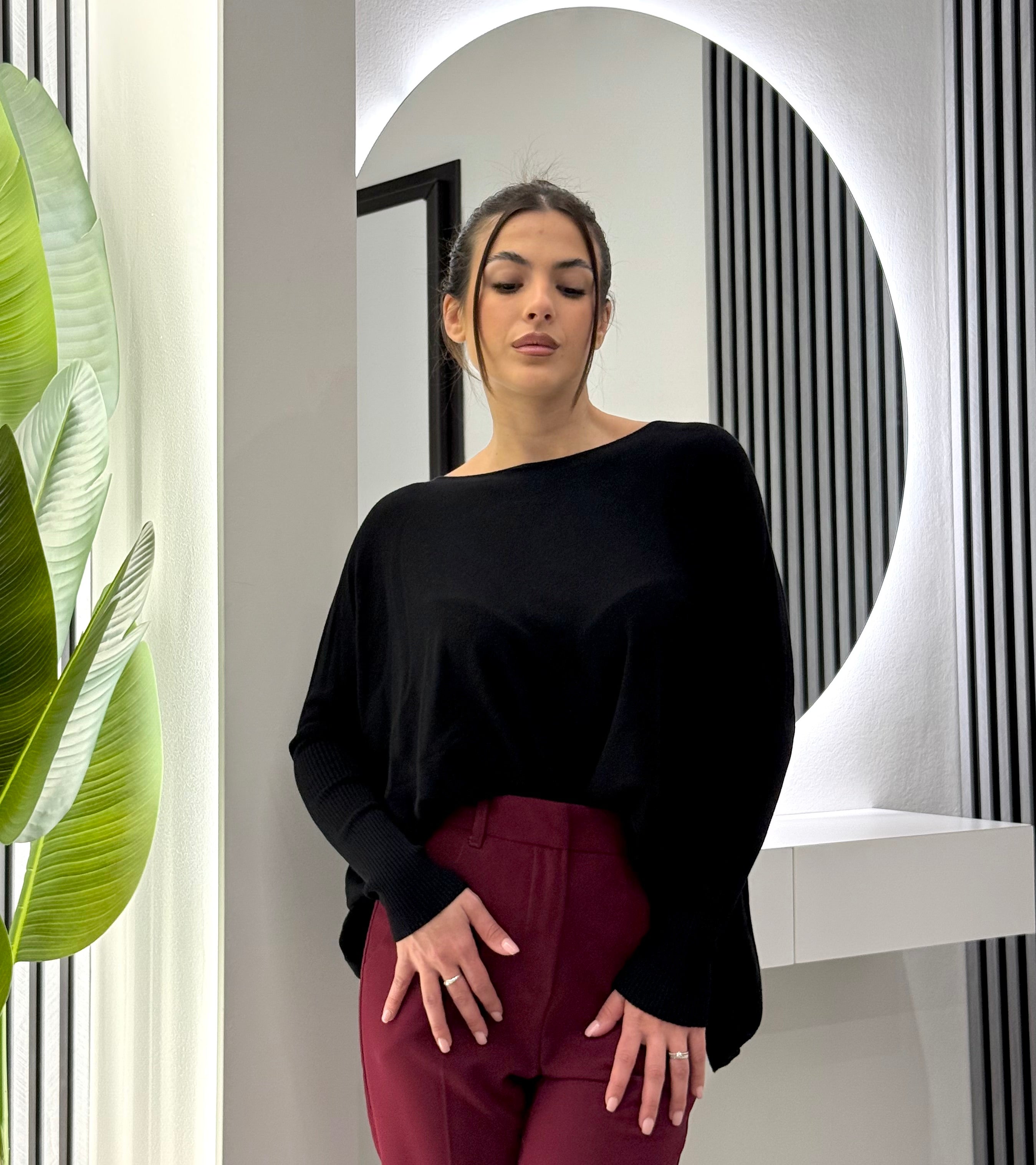 Kontatto - Maglia Barca Over Nera