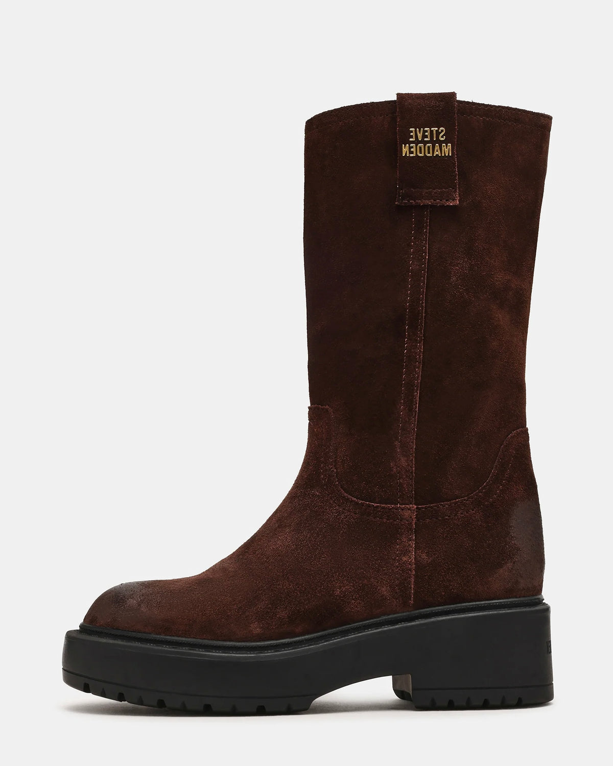Steve Madden Ruckus - Stivale in Suede Marrone Chocolate