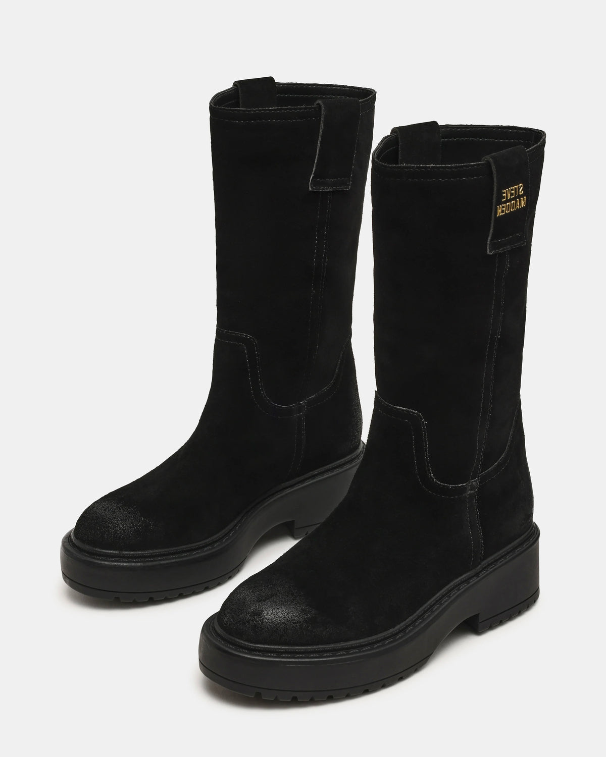 Steve Madden Ruckus - Stivale in Suede Nero