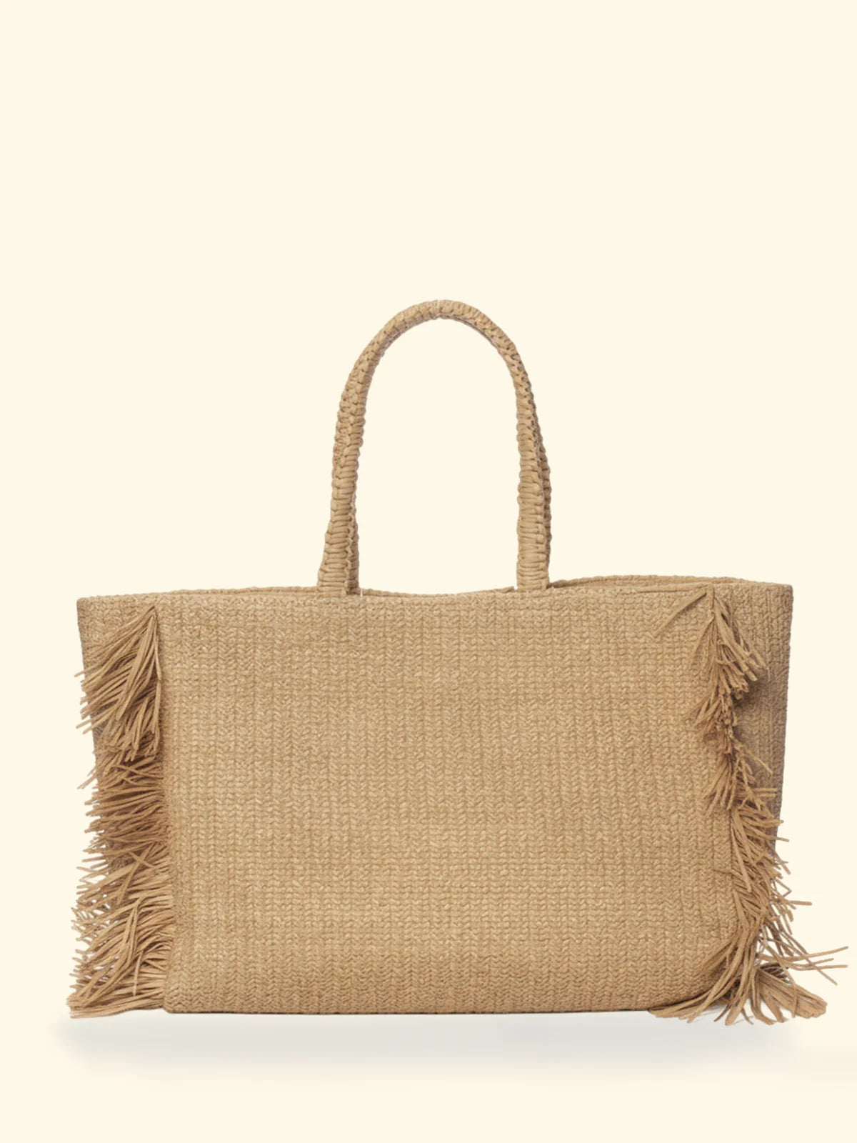F**K - Maxi Bag Paglia Frange e Manici Rigidi SW0040-BG