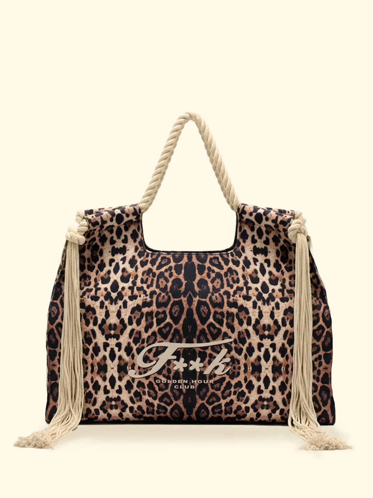 F**K - Maxi Bag Canvas Manici Corda e Frange SW0081-X02
