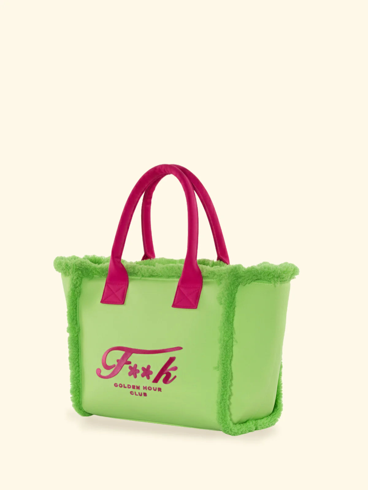 F**K - Maxi Bag Cotone Manici Imbottiti Logo a Contrasto SW0101-LI