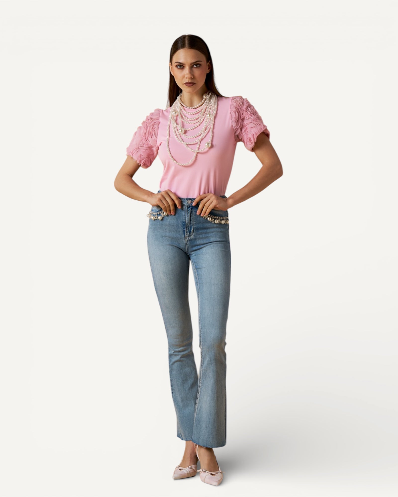 No Secrets - T-Shirt Maniche Rose