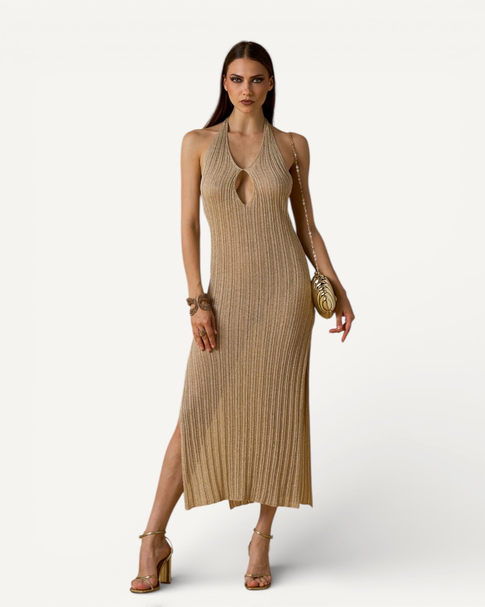 No Secrets - Abito Goccia Lurex