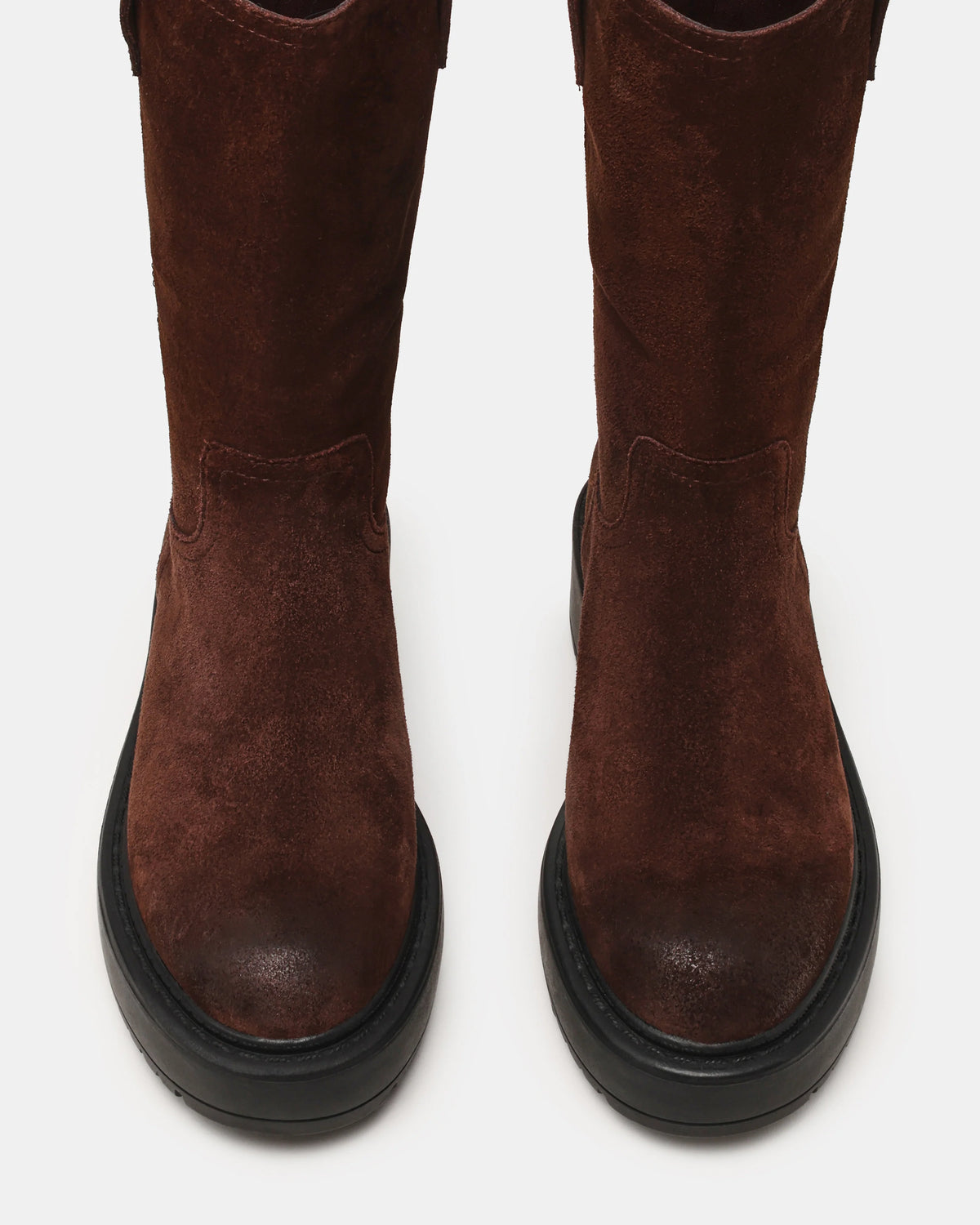 Steve Madden Ruckus - Stivale in Suede Marrone Chocolate