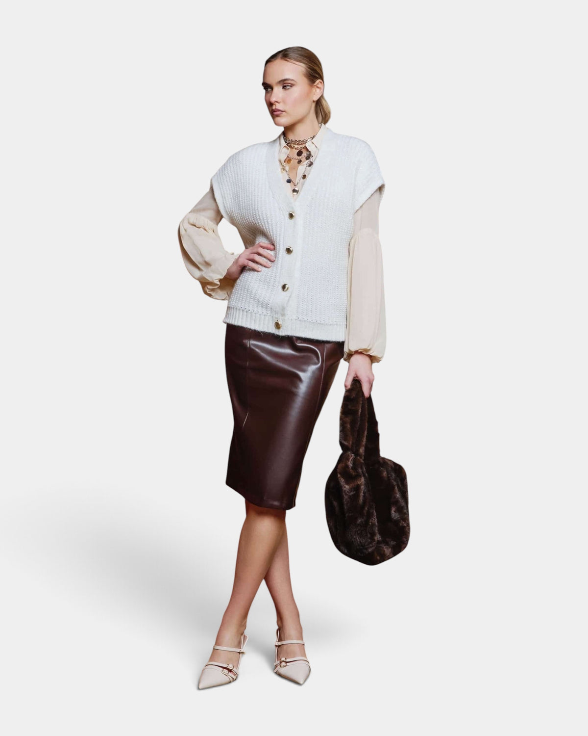 Hanita Couture - Gonna in Ecopelle